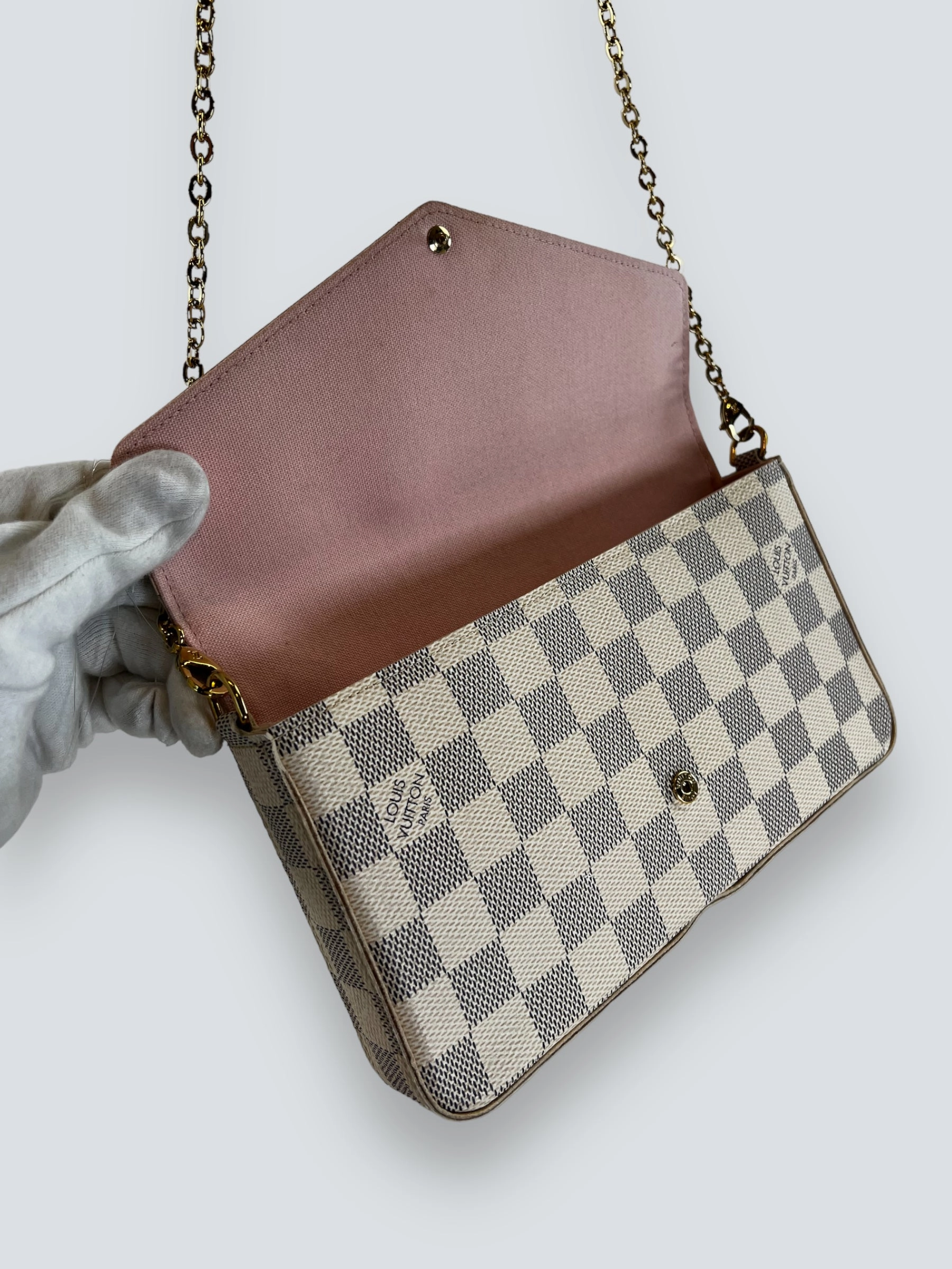 Louis Vuitton Damien Azur Canvas Felicie Crossbody