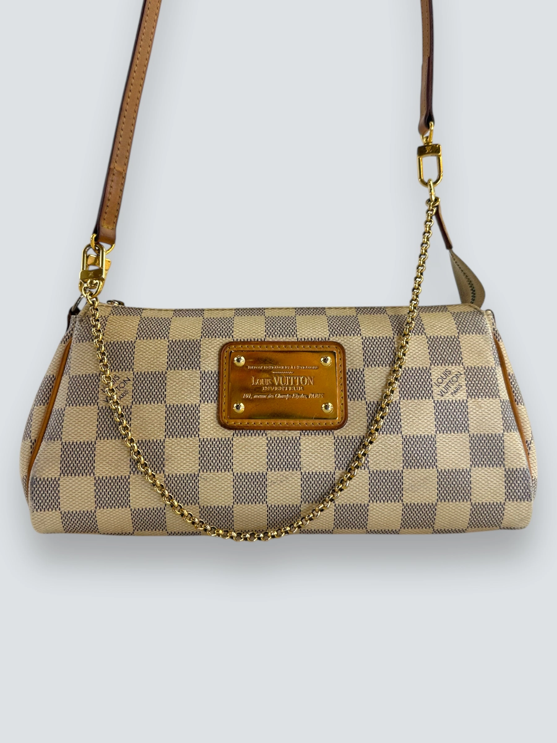 Louis Vuitton Damier Azur Canvas Eva Crossbody