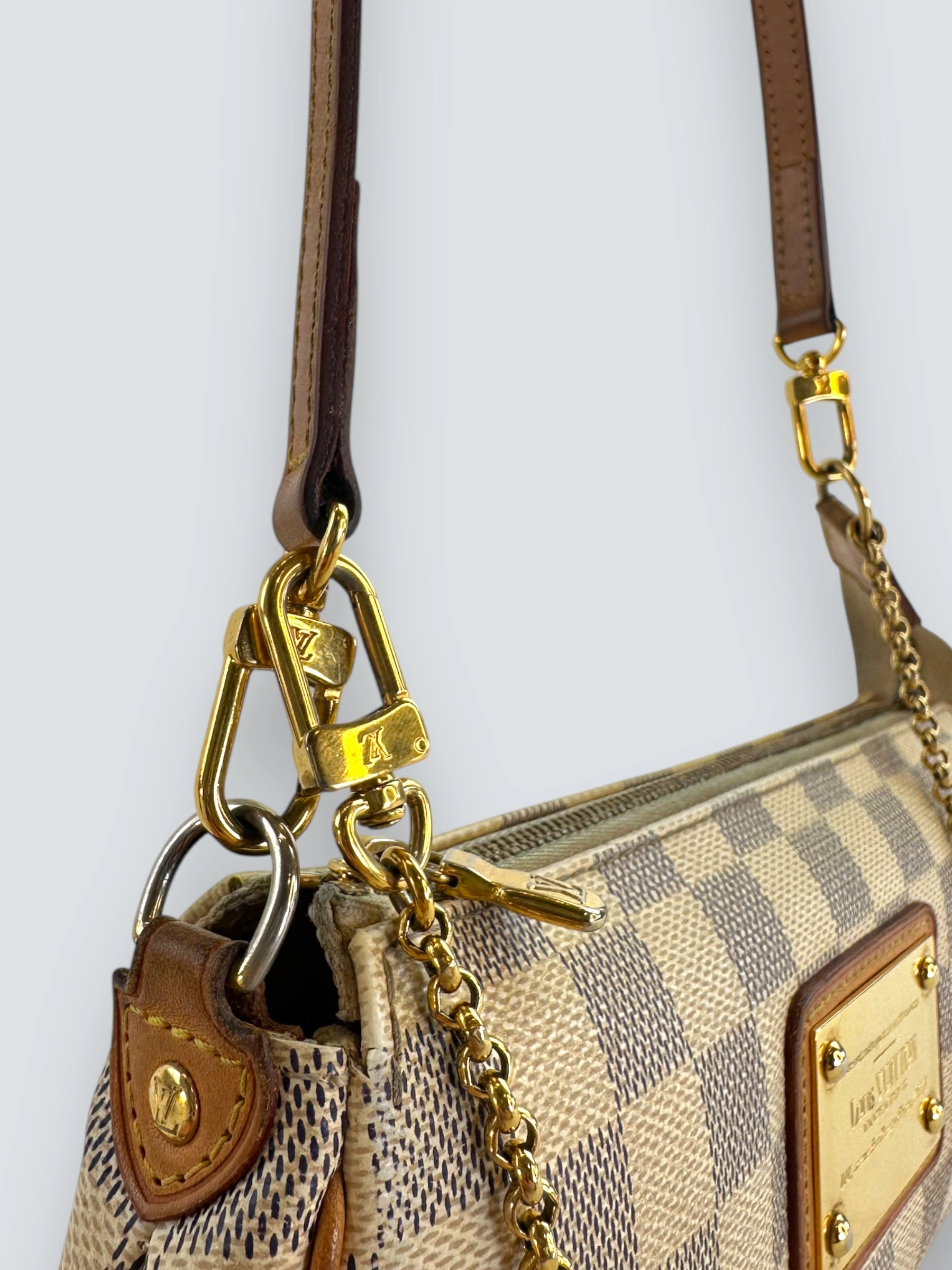 Louis Vuitton Damier Azur Canvas Eva Crossbody