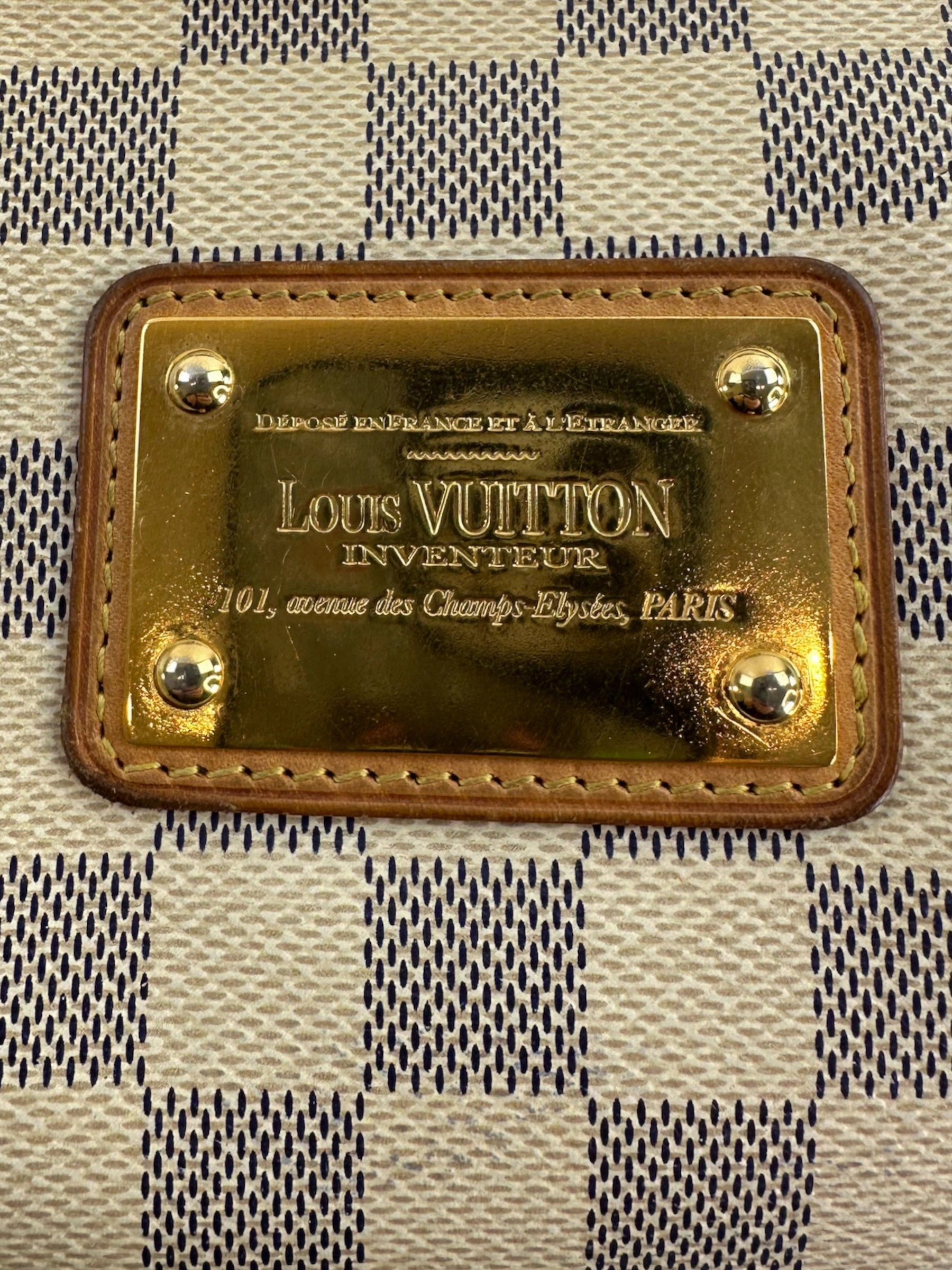 Louis Vuitton Damier Azur Canvas Eva Crossbody