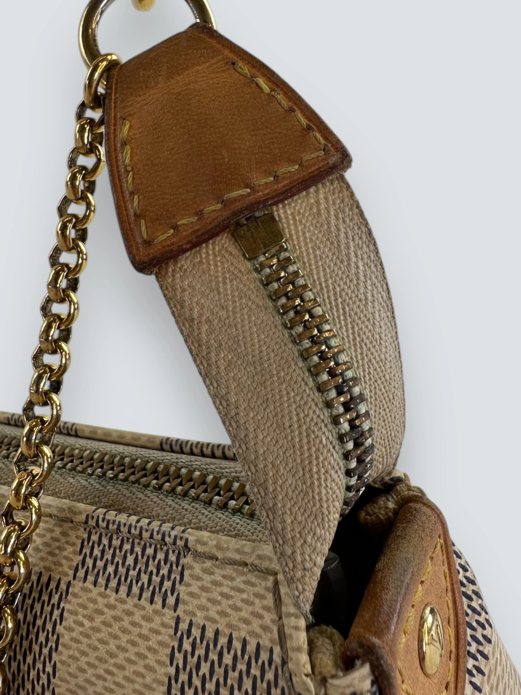 Louis Vuitton Damier Azur Canvas Eva Crossbody