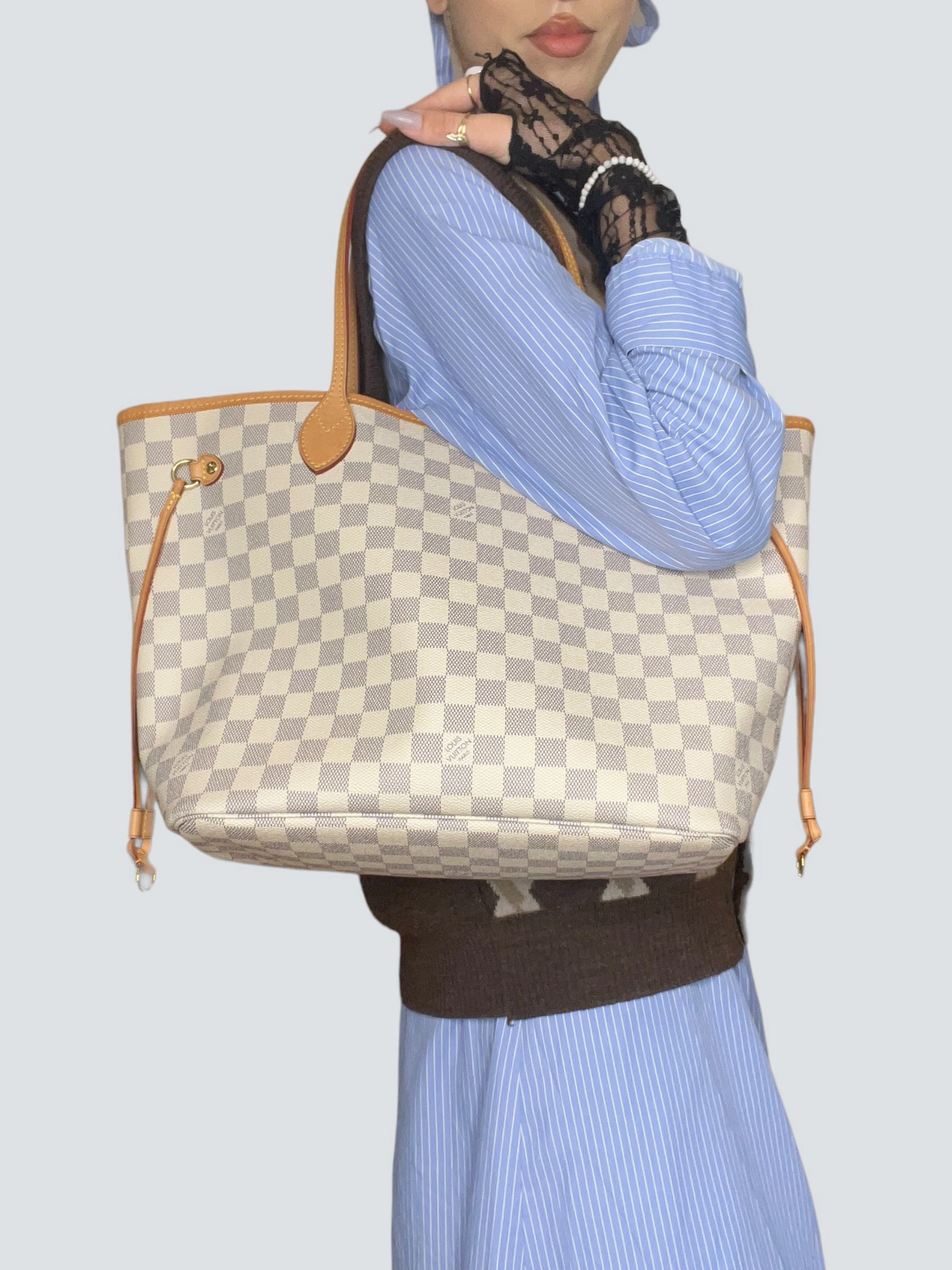 Louis Vuitton Damier Azur Canvas Neverfull MM