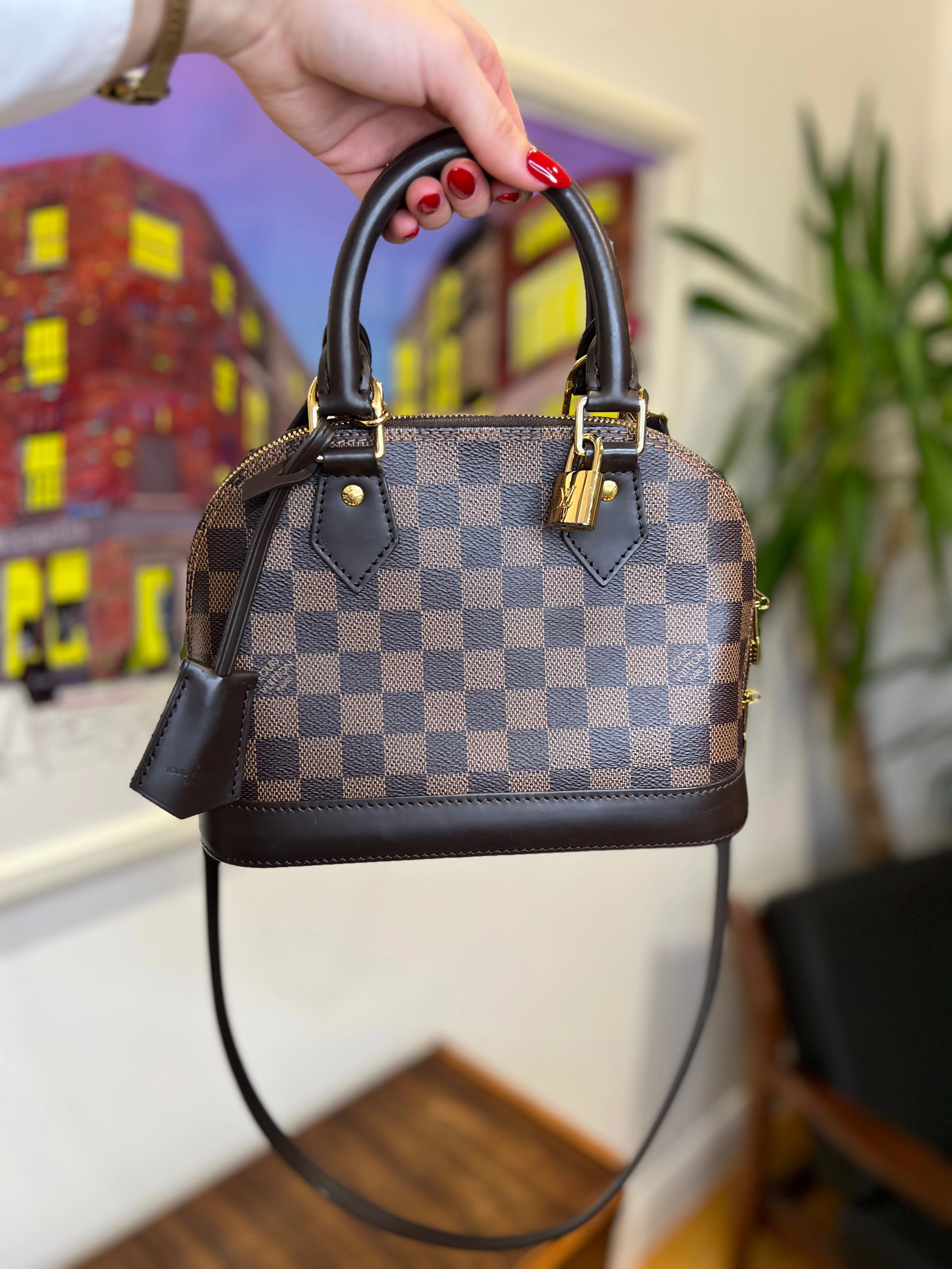 Louis Vuitton Damier Ebene Canvas Alma BB Crossbody