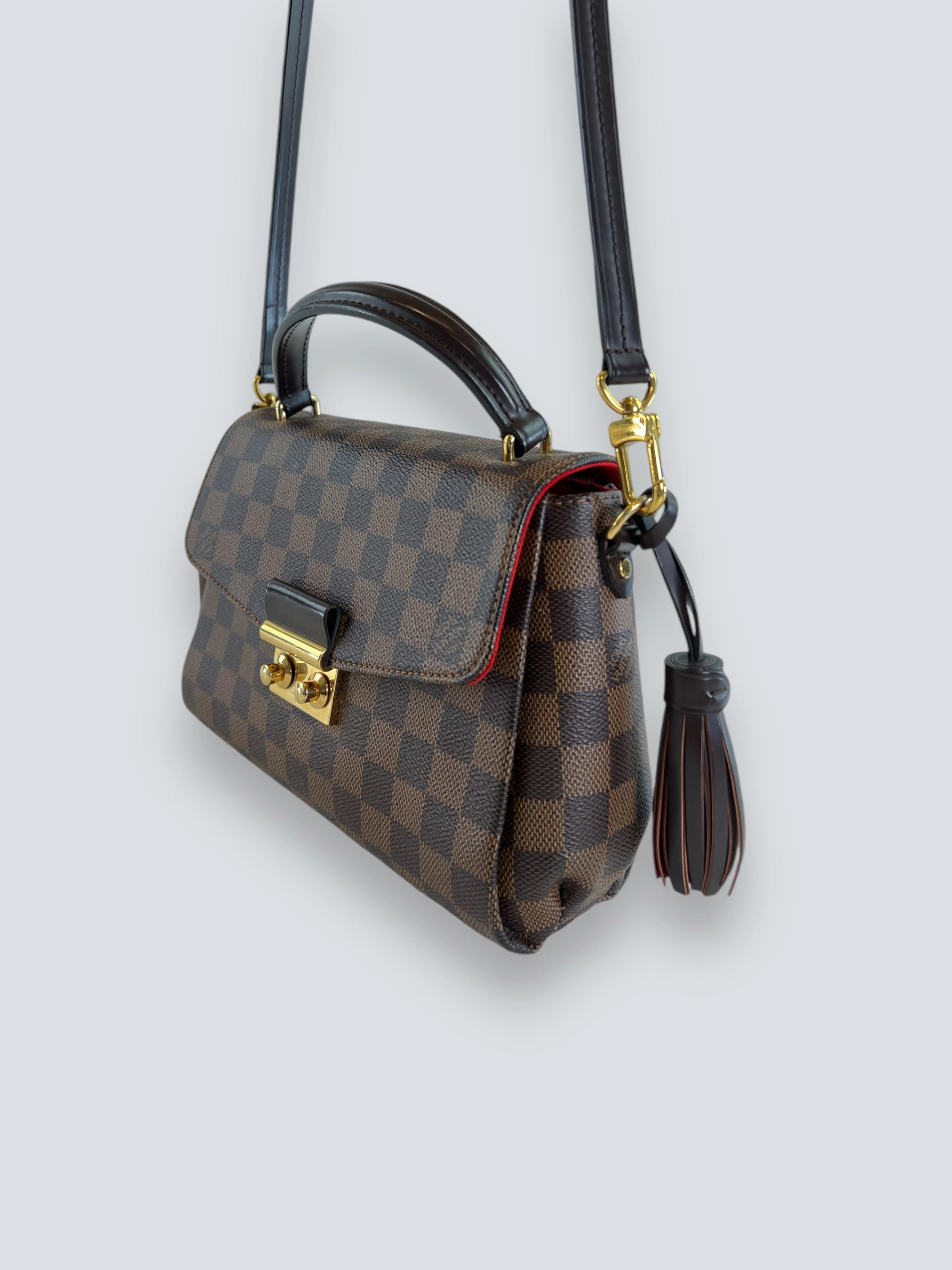 Louis Vuitton Damier Ebene Canvas Croisette Crossbody
