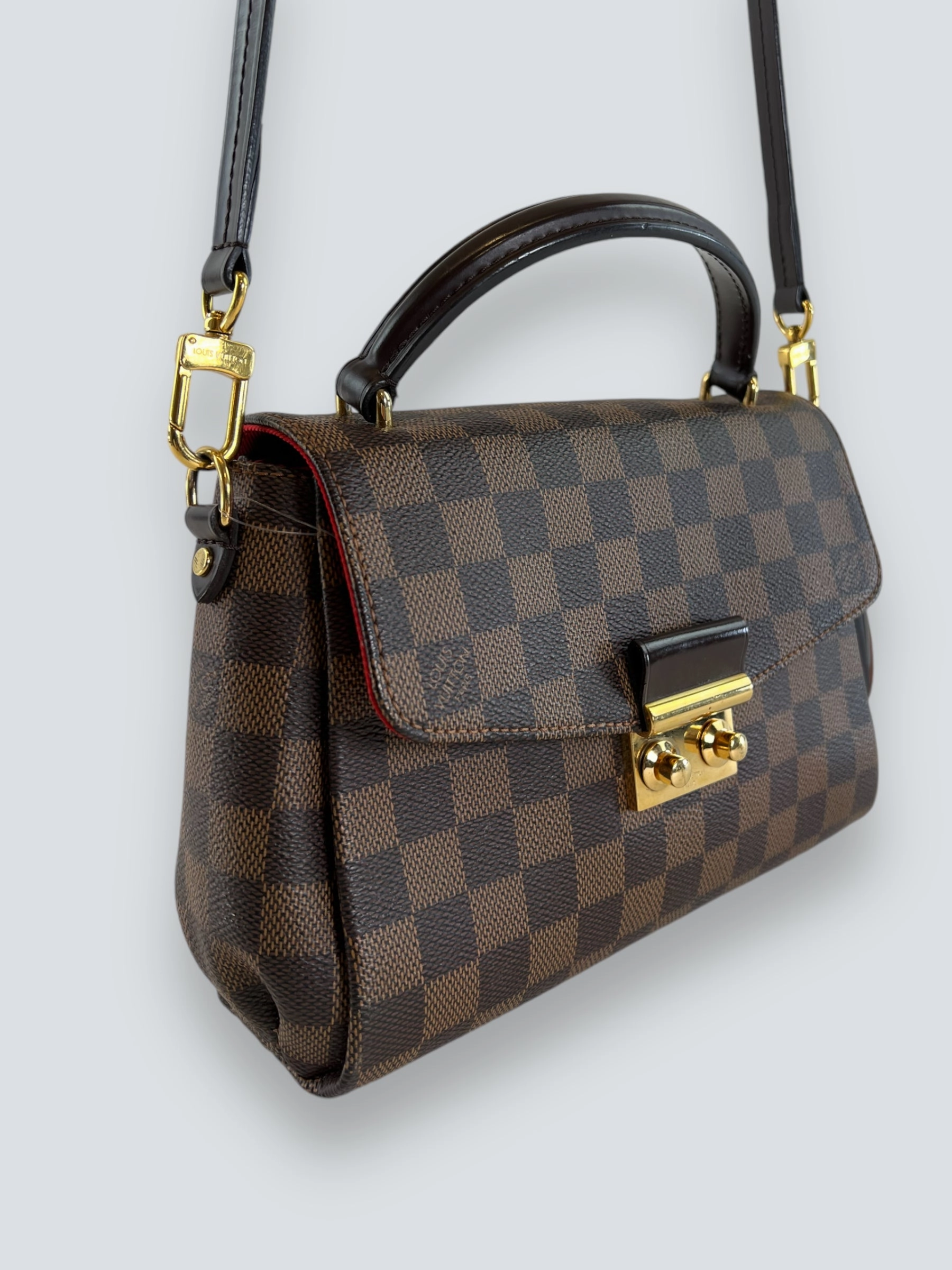 Louis Vuitton Damier Ebene Canvas Croisette Crossbody