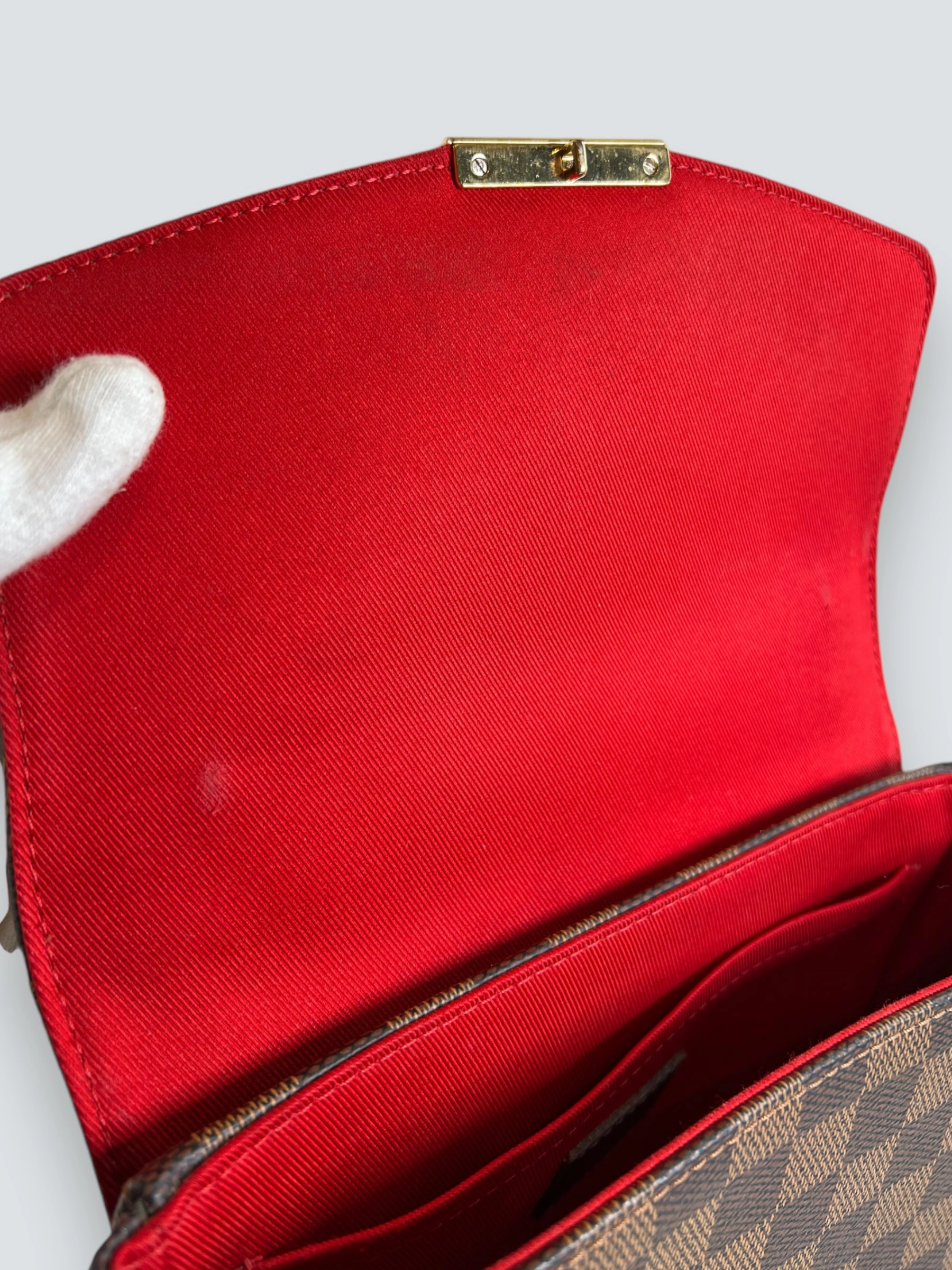 Louis Vuitton Damier Ebene Canvas Croisette Crossbody
