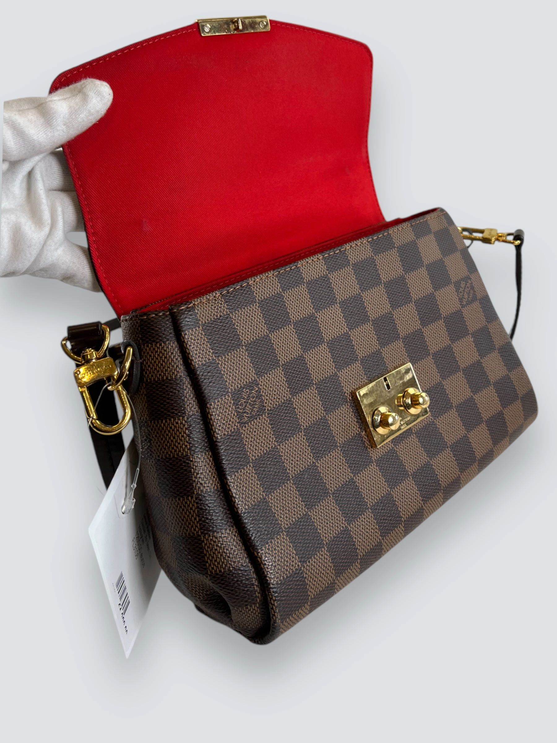 Louis Vuitton Damier Ebene Canvas Croisette Crossbody