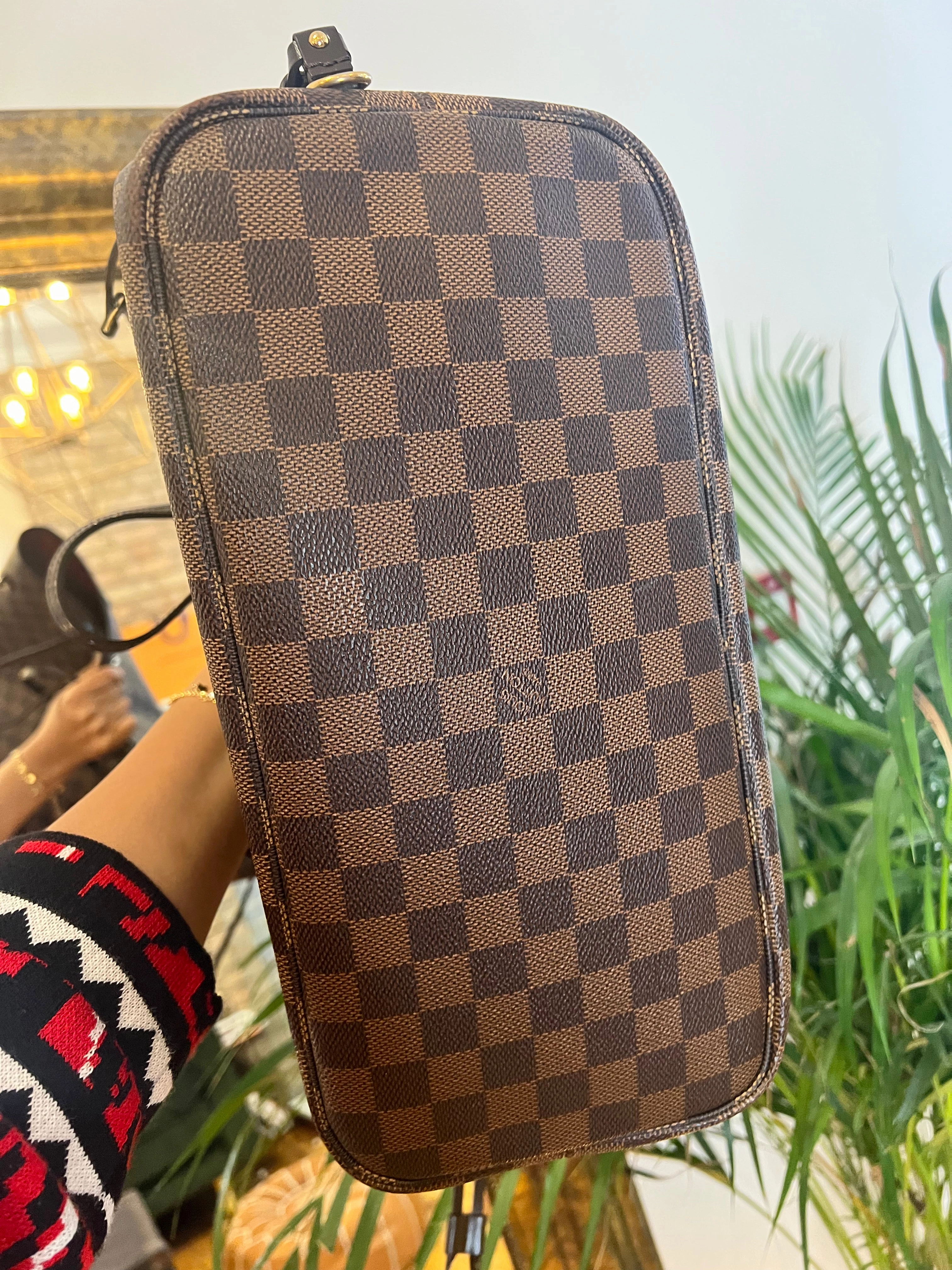 Louis Vuitton Damier Ebene Canvas Neverful MM with Pochette