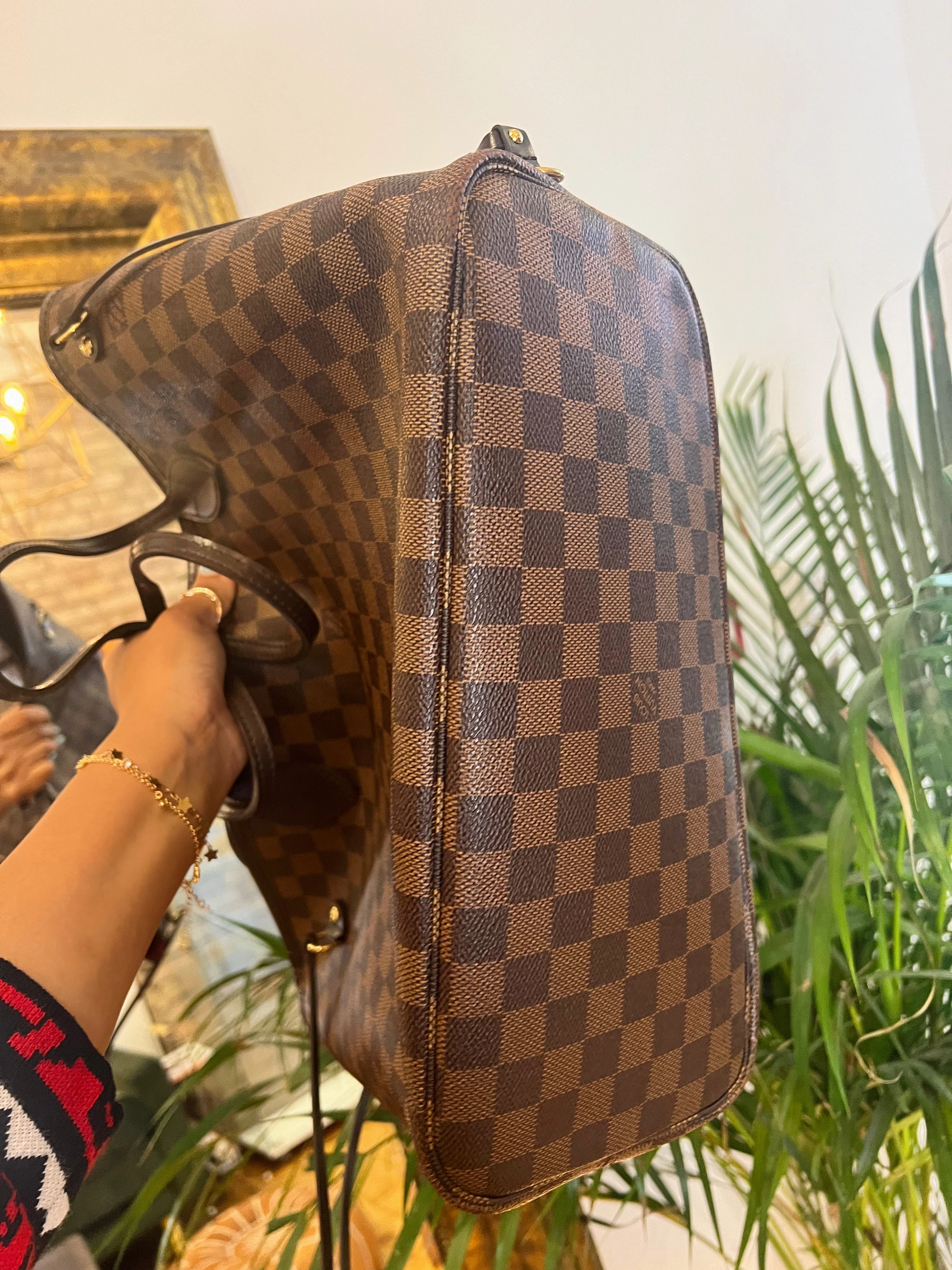 Louis Vuitton Damier Ebene Canvas Neverful MM with Pochette