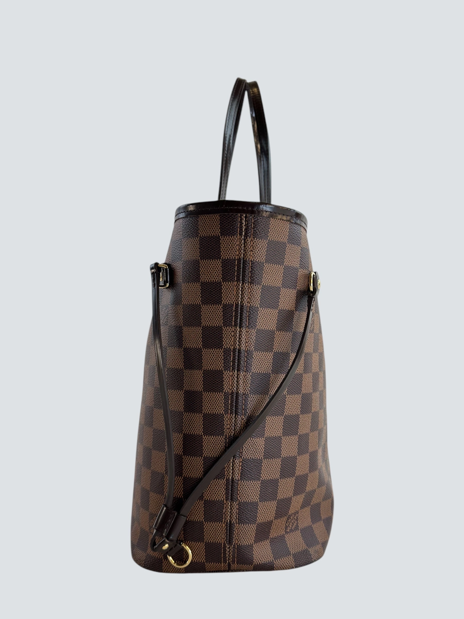 Louis Vuitton Damier Ebene Canvas Neverfull MM - HC initials