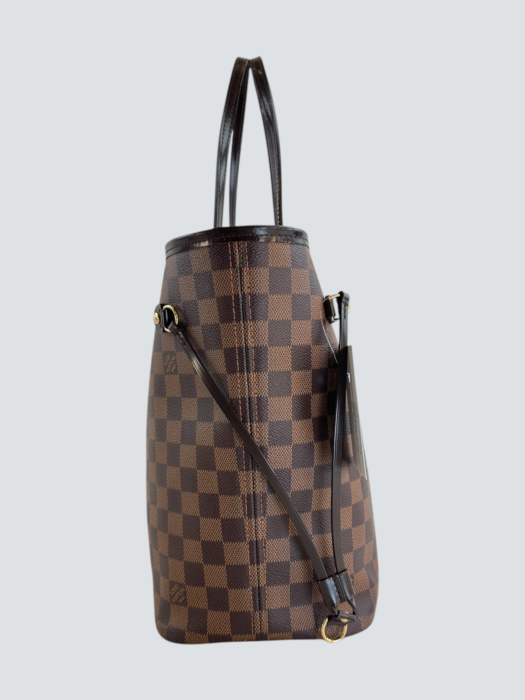 Louis Vuitton Damier Ebene Canvas Neverfull MM - HC initials