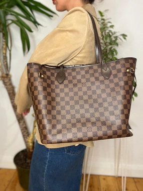 Louis Vuitton Damier Ebene Canvas Neverfull MM - with Pochette