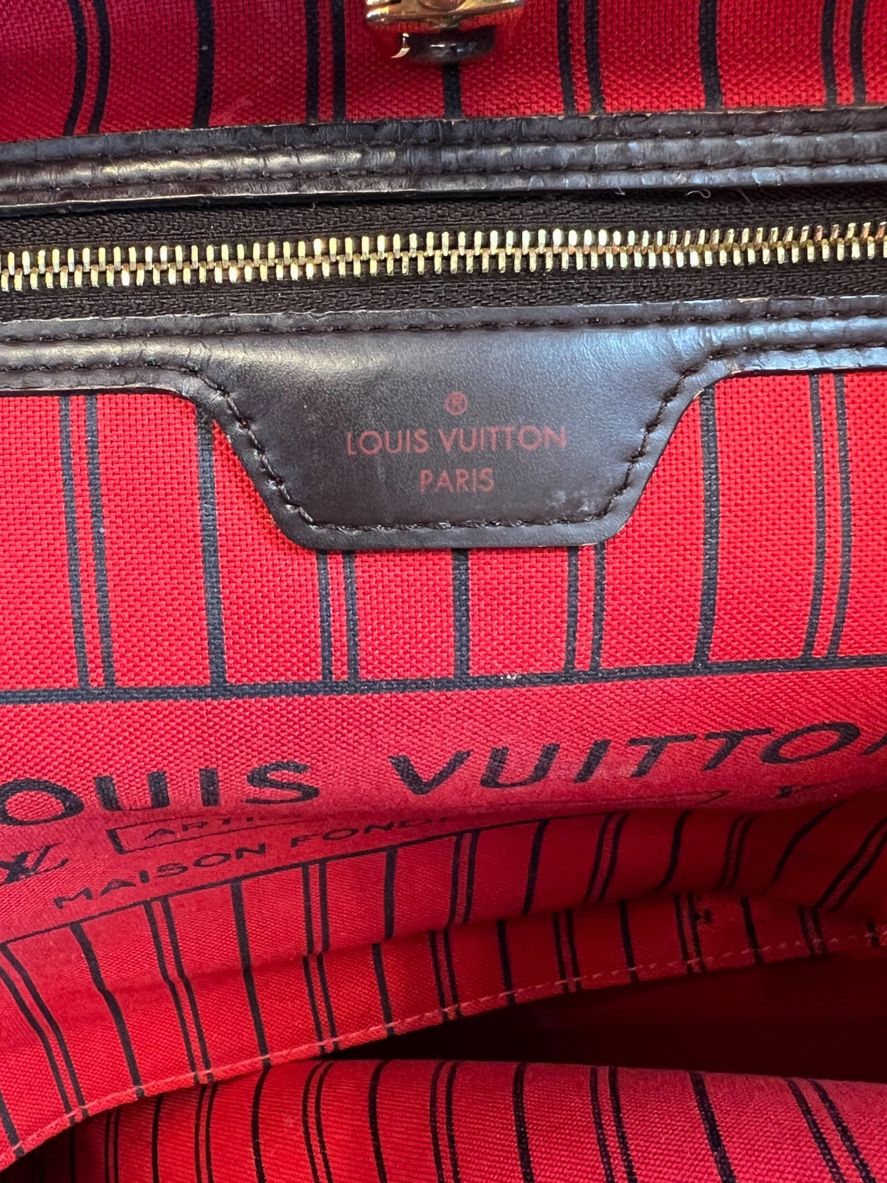 Louis Vuitton Damier Ebene Canvas Neverfull MM