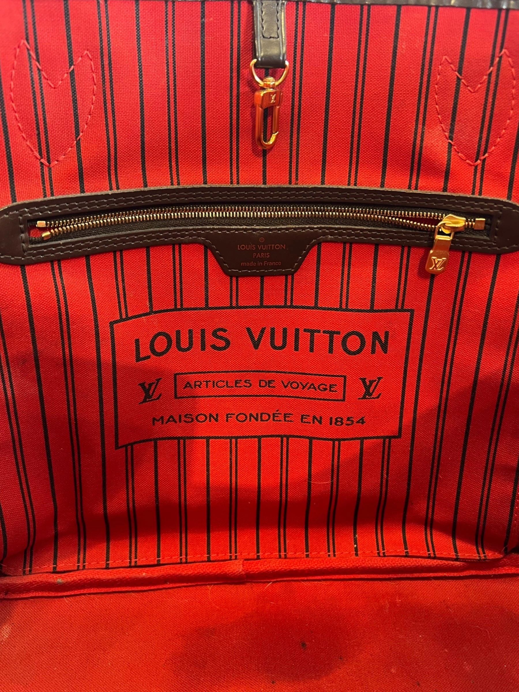 Louis Vuitton Damier Ebene Canvas Neverfull MM