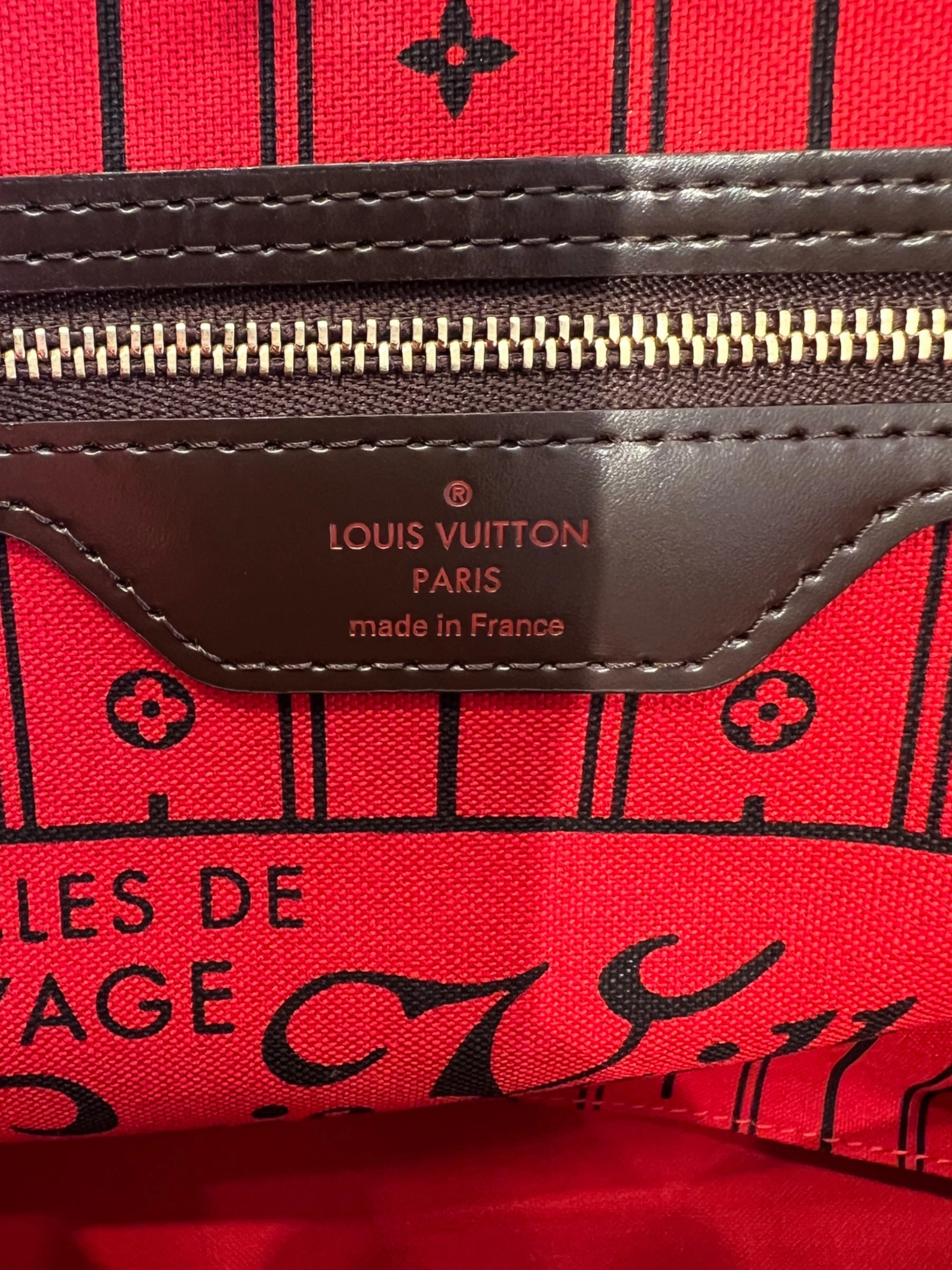 Louis Vuitton Damier Ebene Canvas Neverfull MM
