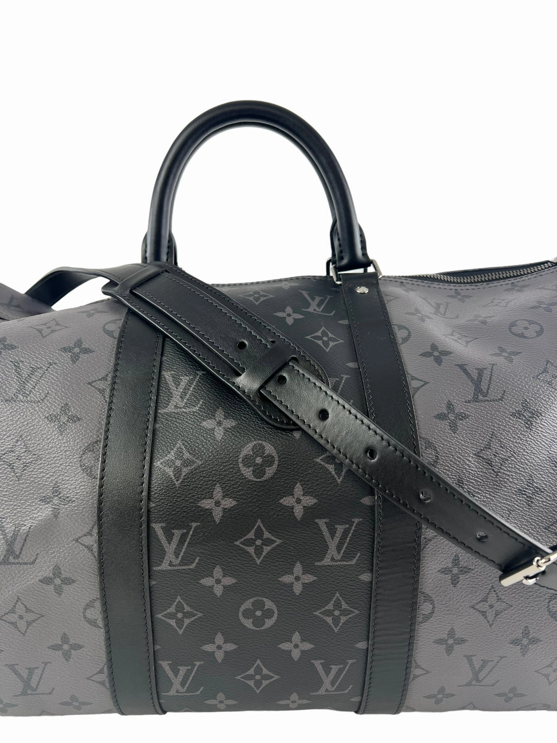Louis Vuitton Eclipse Reverse Monogram Canvas Keepall Bandouliere 50