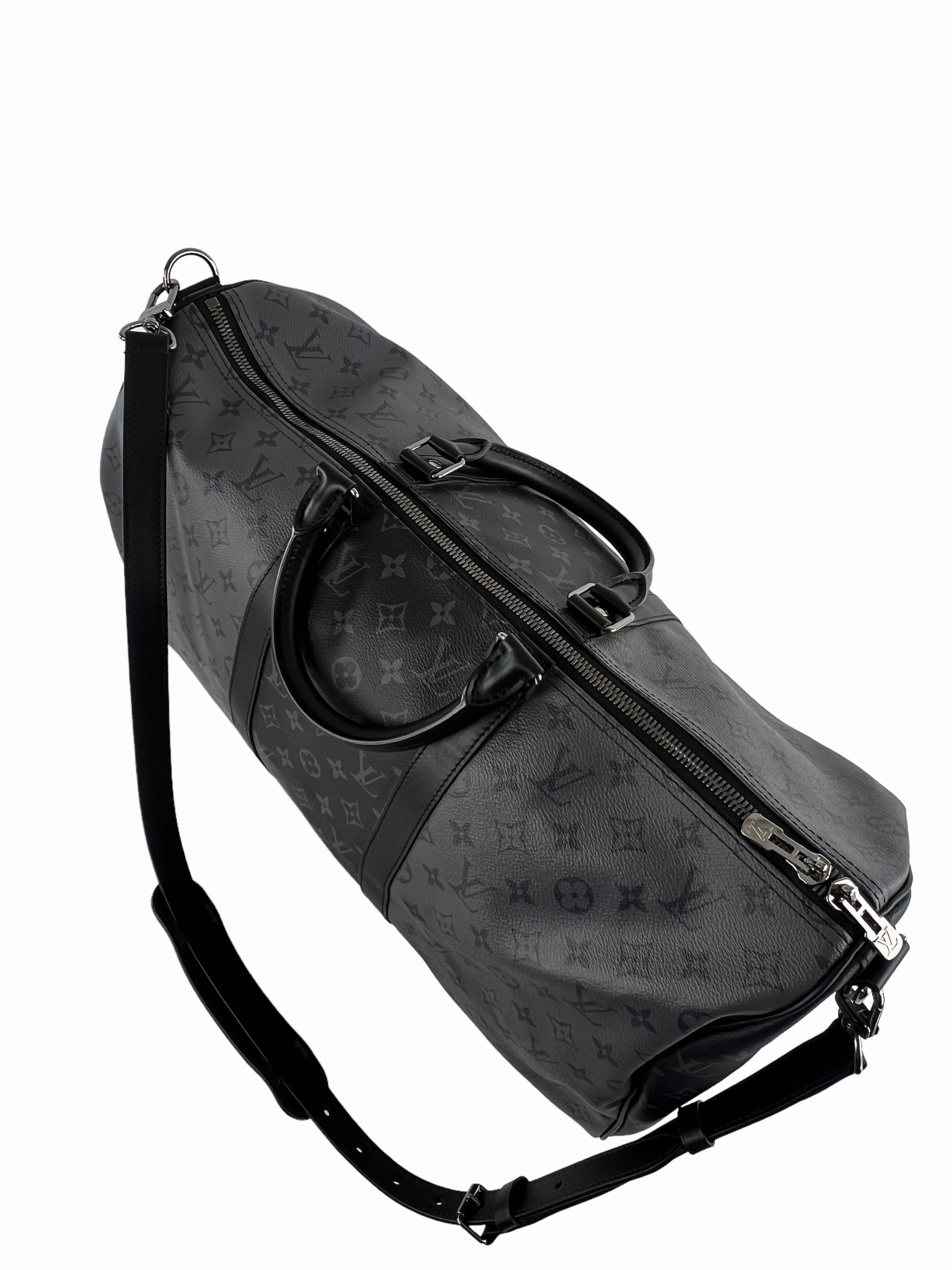 Louis Vuitton Eclipse Reverse Monogram Canvas Keepall Bandouliere 50
