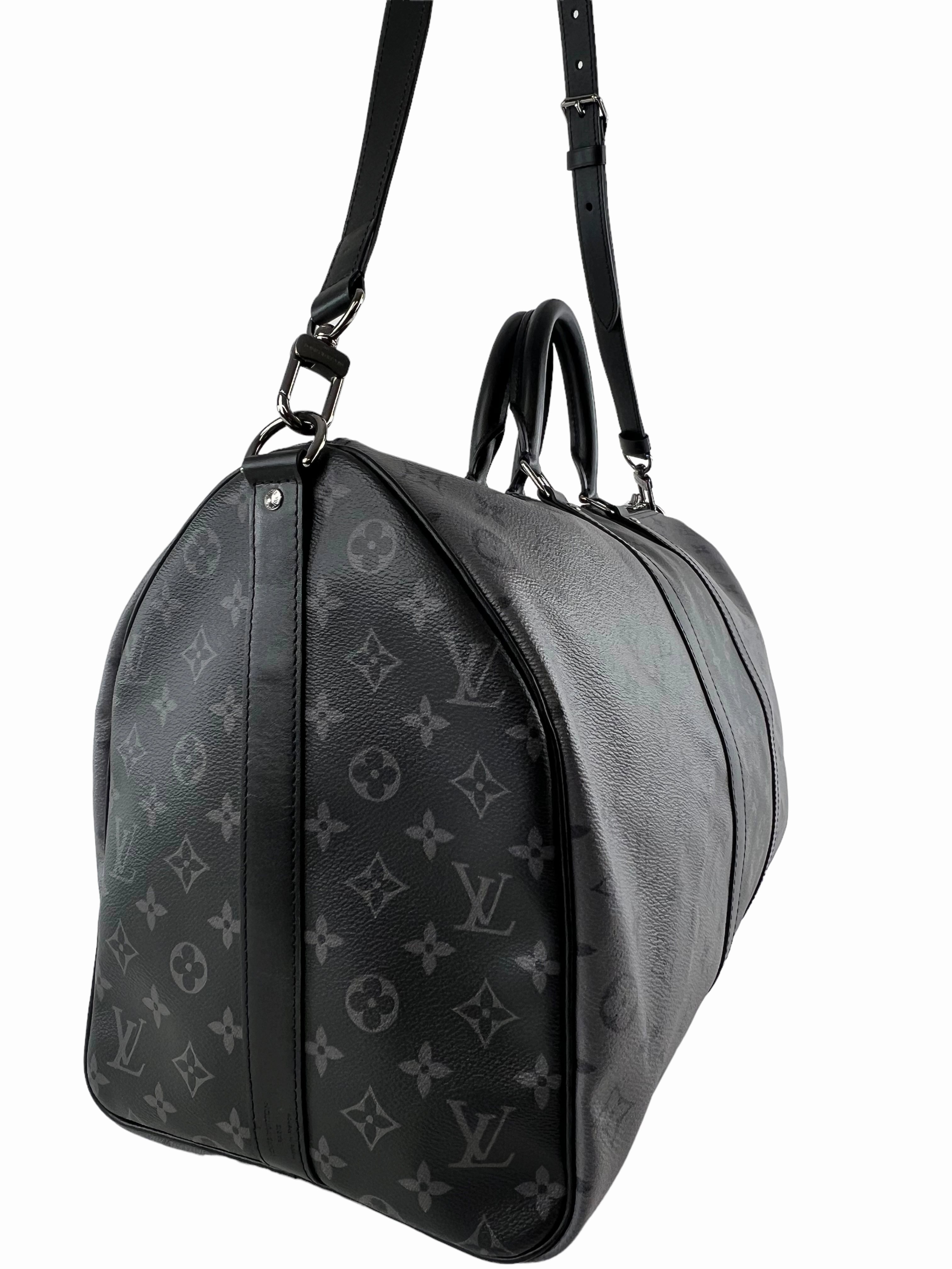 Louis Vuitton Eclipse Reverse Monogram Canvas Keepall Bandouliere 50