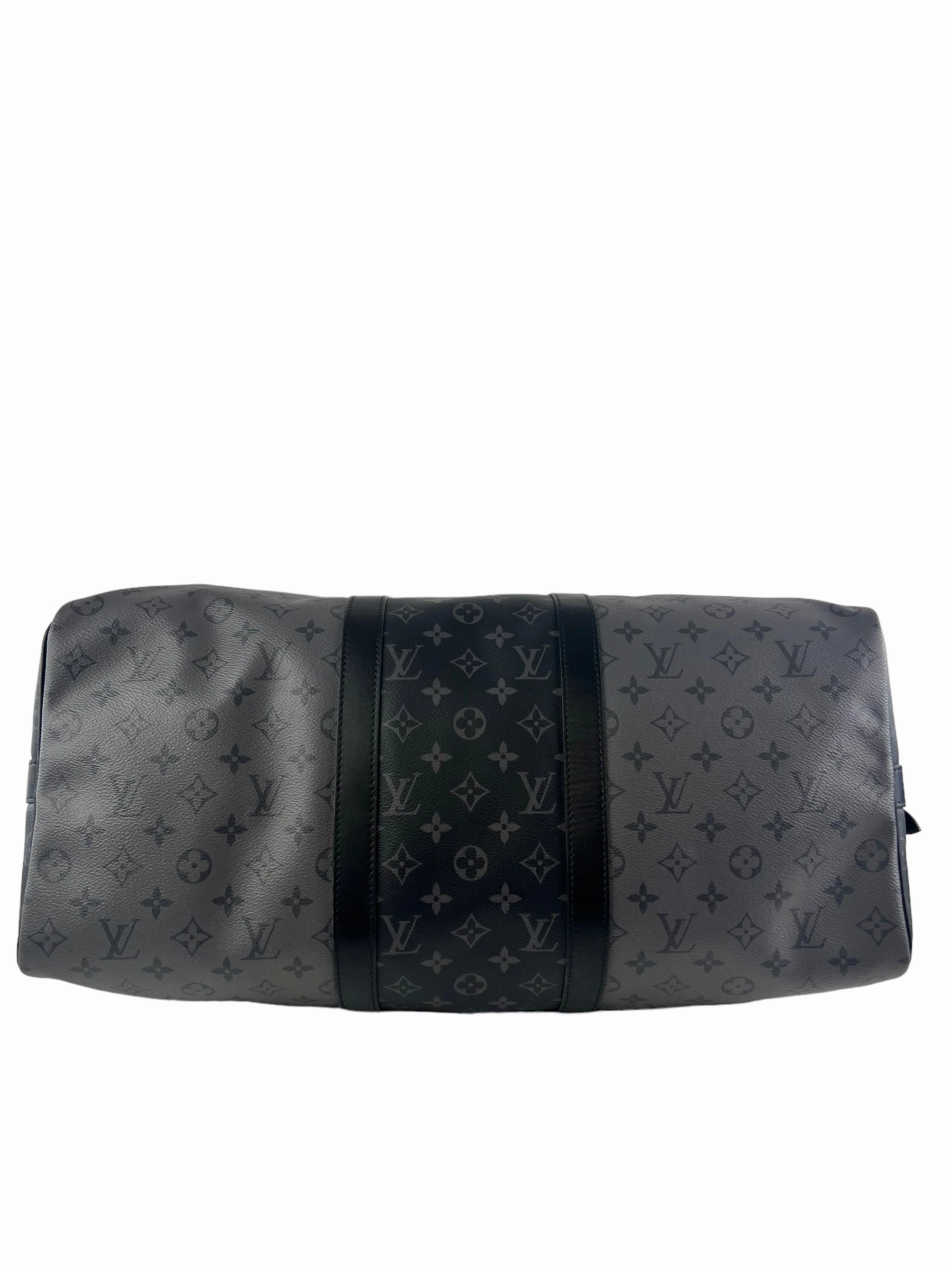 Louis Vuitton Eclipse Reverse Monogram Canvas Keepall Bandouliere 50