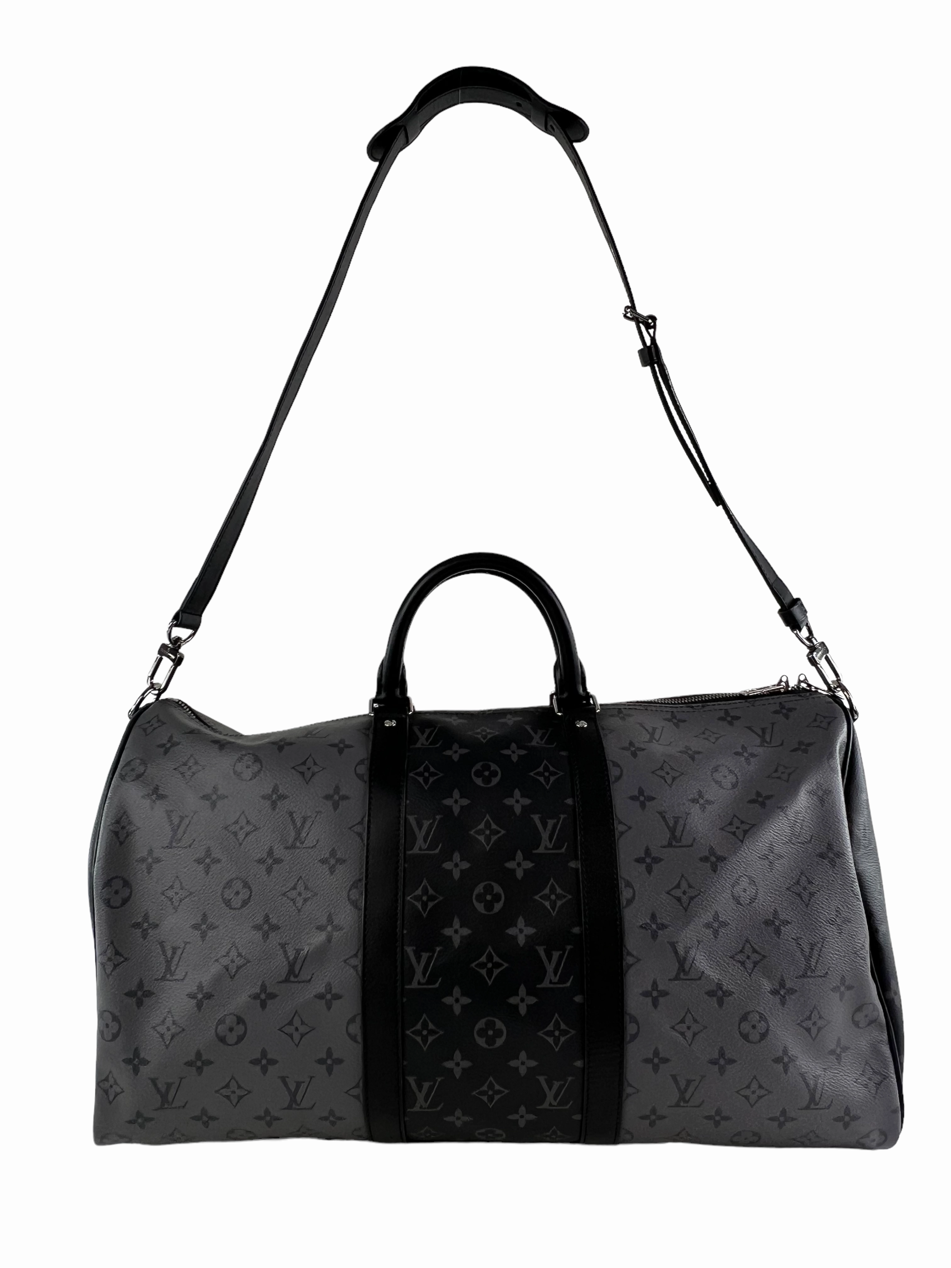 Louis Vuitton Eclipse Reverse Monogram Canvas Keepall Bandouliere 50