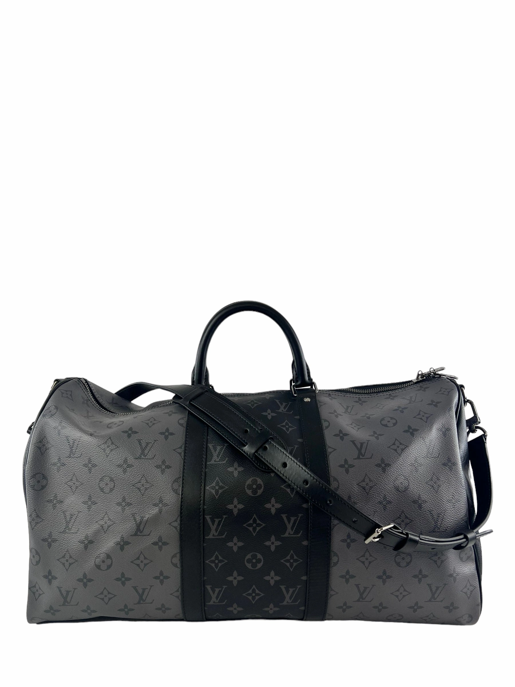 Louis Vuitton Eclipse Reverse Monogram Canvas Keepall Bandouliere 50