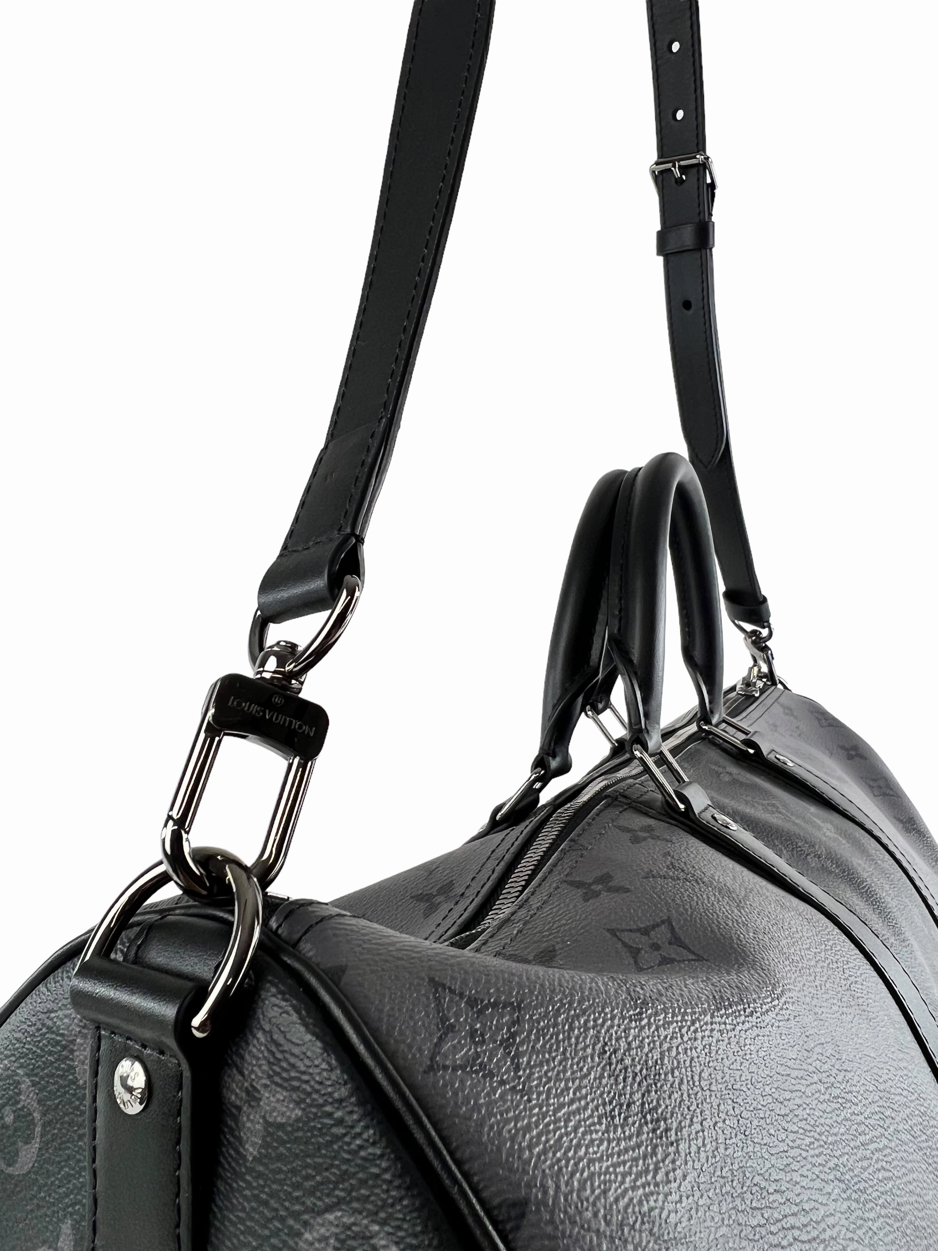 Louis Vuitton Eclipse Reverse Monogram Canvas Keepall Bandouliere 50