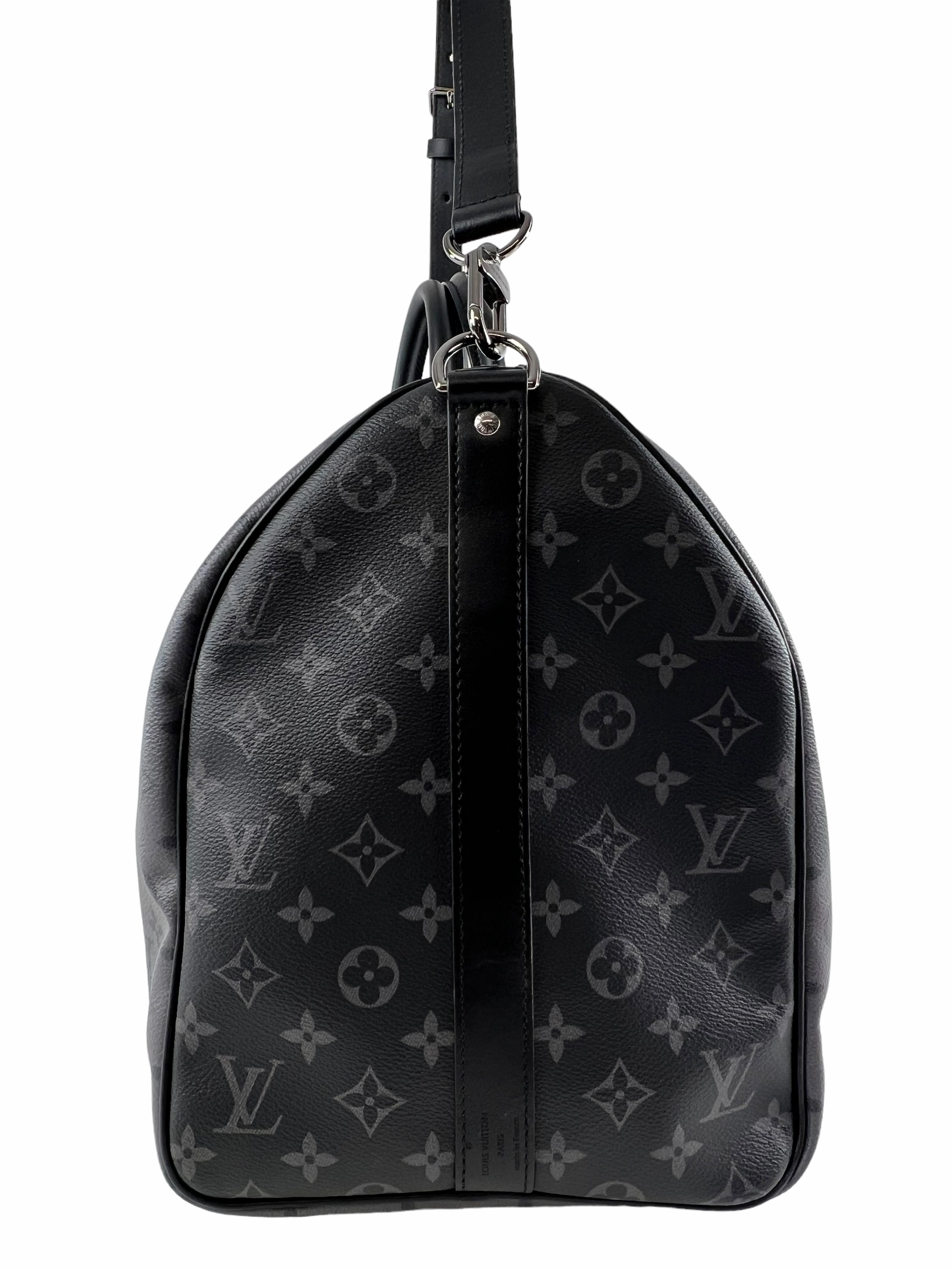 Louis Vuitton Eclipse Reverse Monogram Canvas Keepall Bandouliere 50
