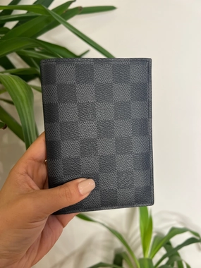 Louis Vuitton Graphite Canvas Passport Cover