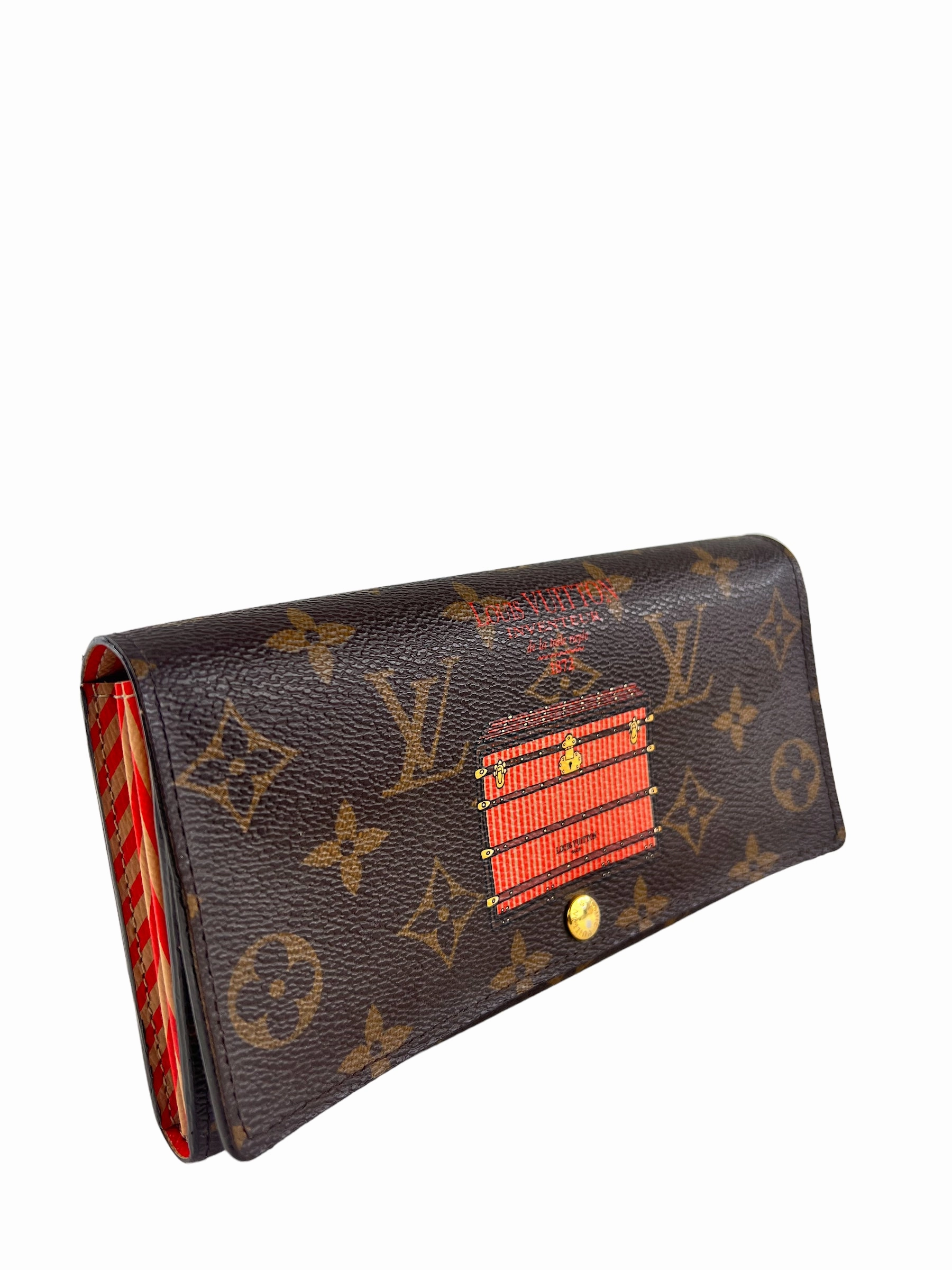 Louis Vuitton Monogram Canvas Limited Edition Trunk Print Wallet