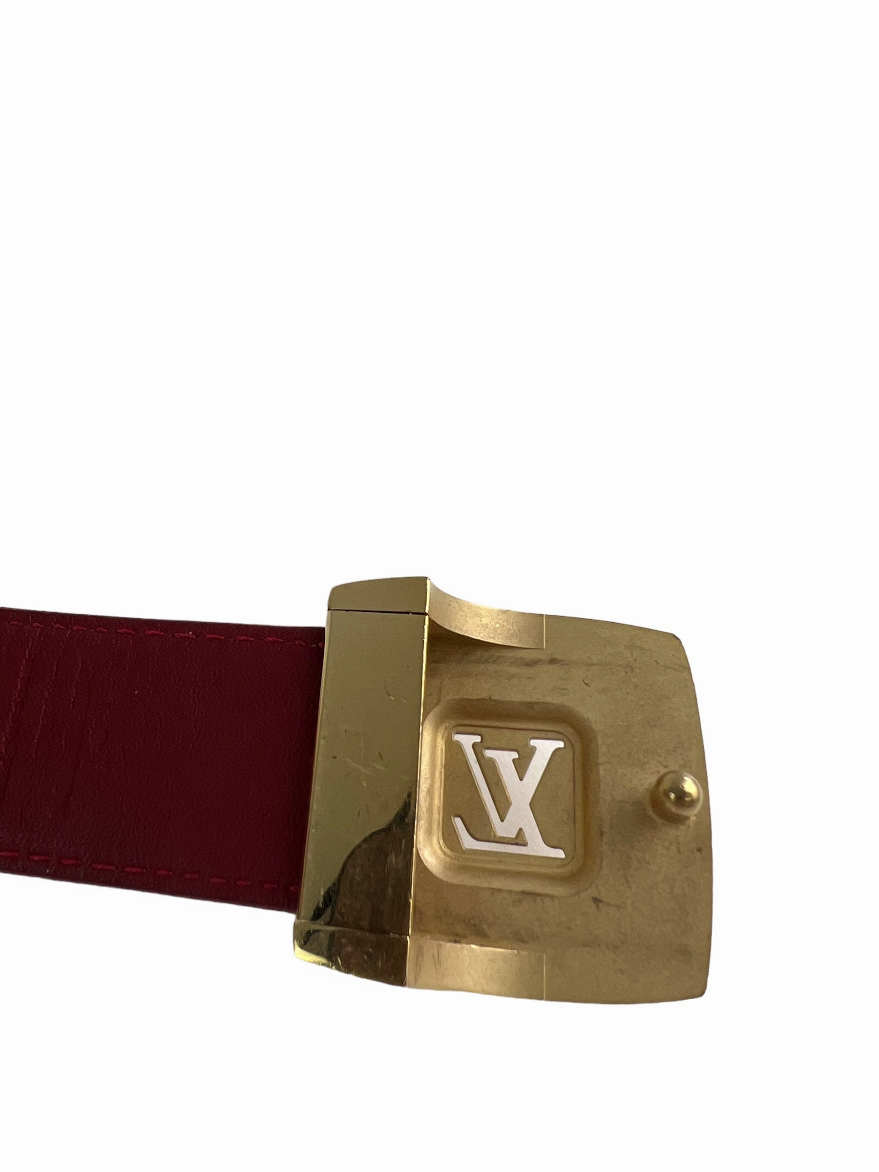 Louis Vuitton Size Small Multi Colour Monogram Canvas Belt