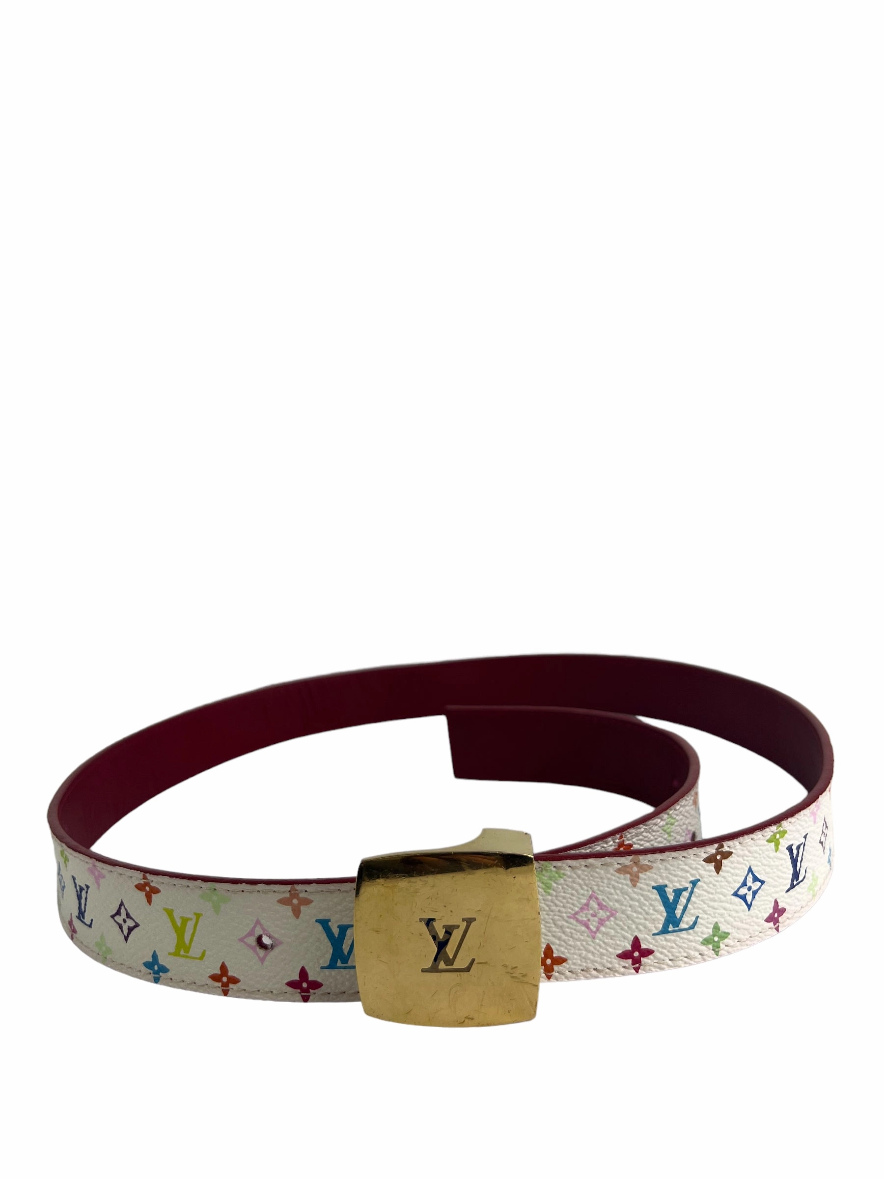 Louis Vuitton Size Small Multi Colour Monogram Canvas Belt