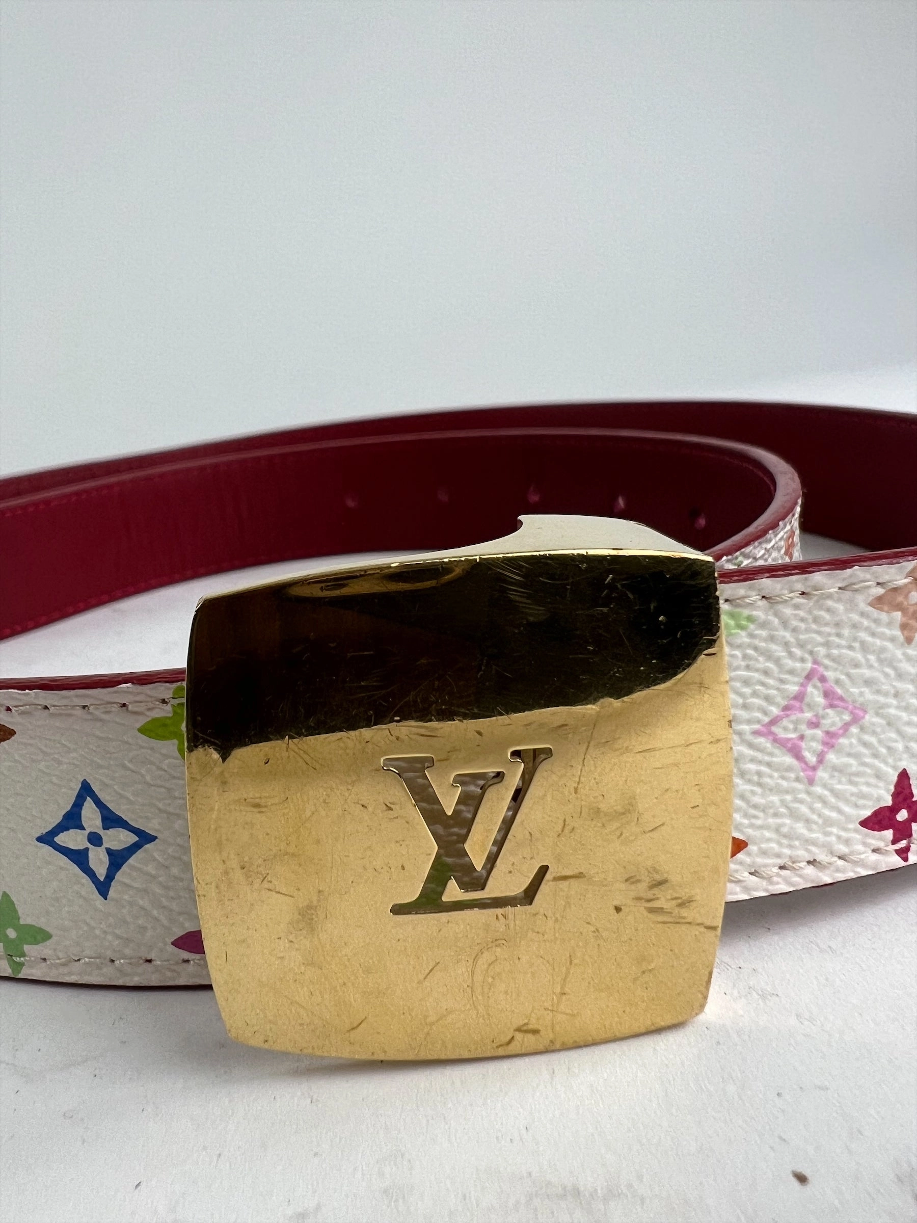 Louis Vuitton Size Small Multi Colour Monogram Canvas Belt