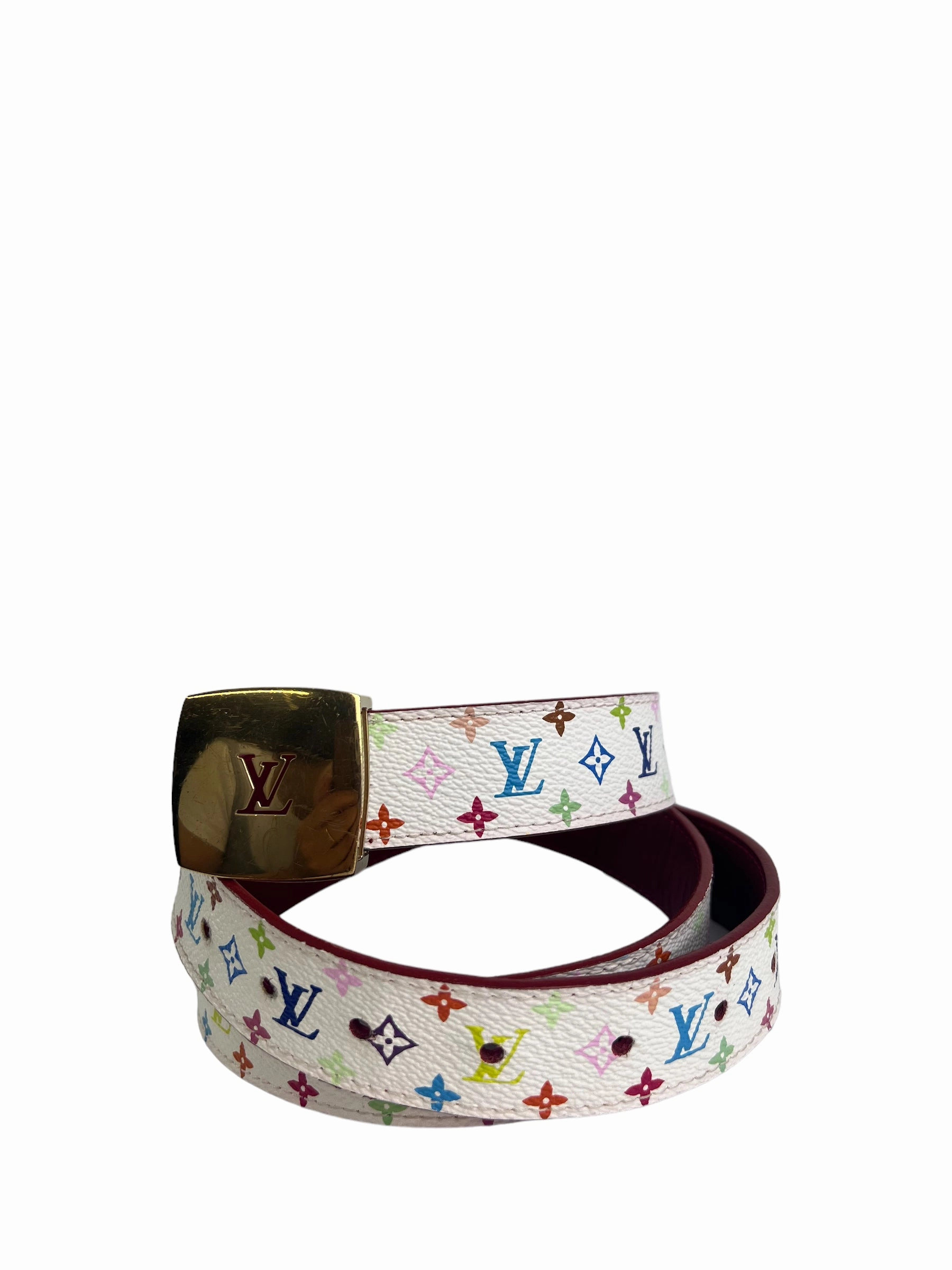 Louis Vuitton Size Small Multi Colour Monogram Canvas Belt