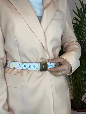 Louis Vuitton Size Small Multi Colour Monogram Canvas Belt