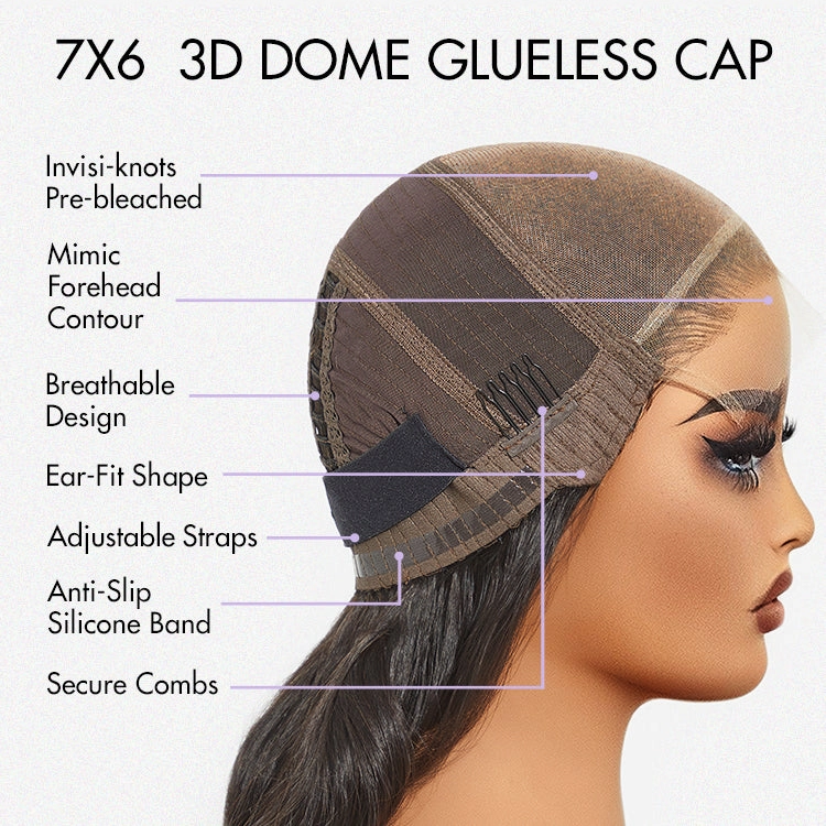 Luvme Hair PartingMax Glueless Wig Loose Body Wave 7x6 Closure HD Lace Pre Cut & Plucked & Bleached Ready to Go