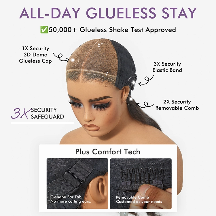 Luvme Hair PartingMax Glueless Wig Loose Body Wave 7x6 Closure HD Lace Pre Cut & Plucked & Bleached Ready to Go