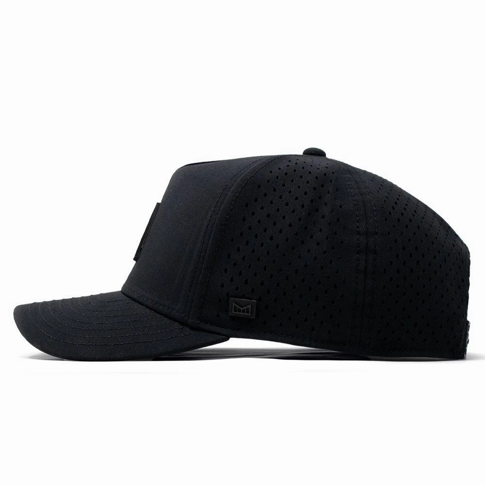 Melin Odyssey Stacked Hydro Golf Cap Black/Infrared - FW23 Men