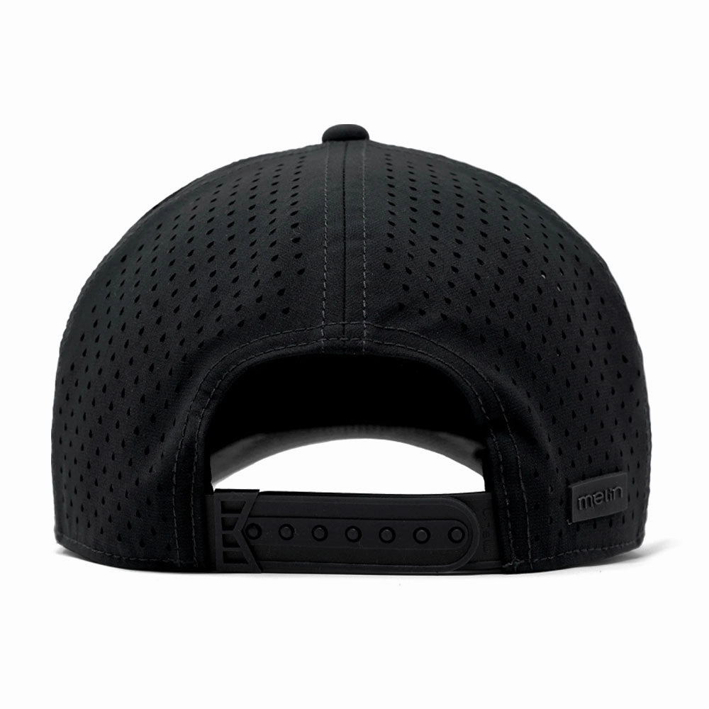 Melin Odyssey Stacked Hydro Golf Cap Black/Infrared - FW23 Men