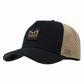 Melin Odyssey Stacked Hydro Golf Cap Dark Khaki/Black - FA24 Men