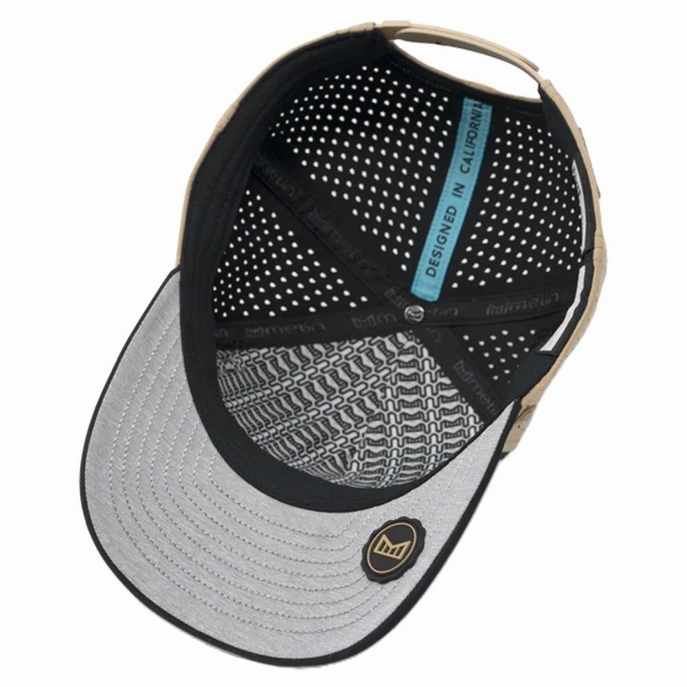 Melin Odyssey Stacked Hydro Golf Cap Dark Khaki/Black - FA24 Men