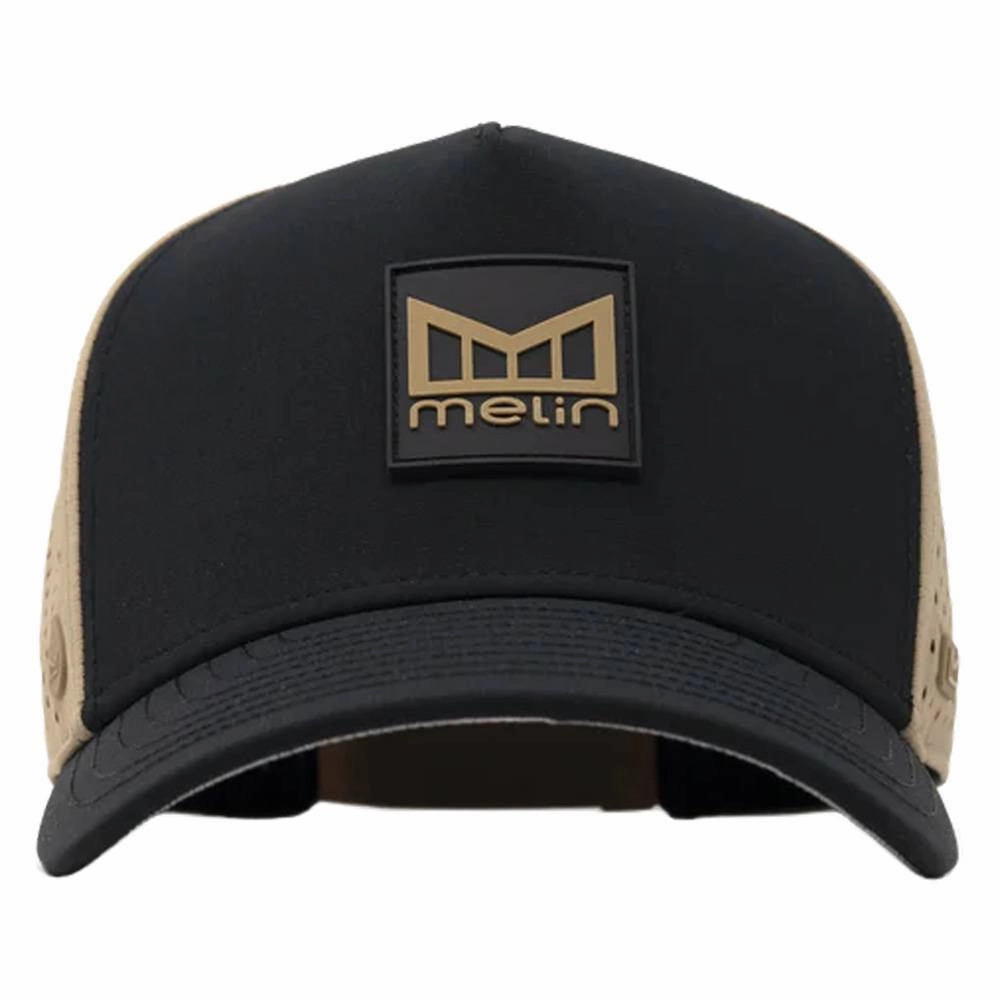 Melin Odyssey Stacked Hydro Golf Cap Dark Khaki/Black - FA24 Men