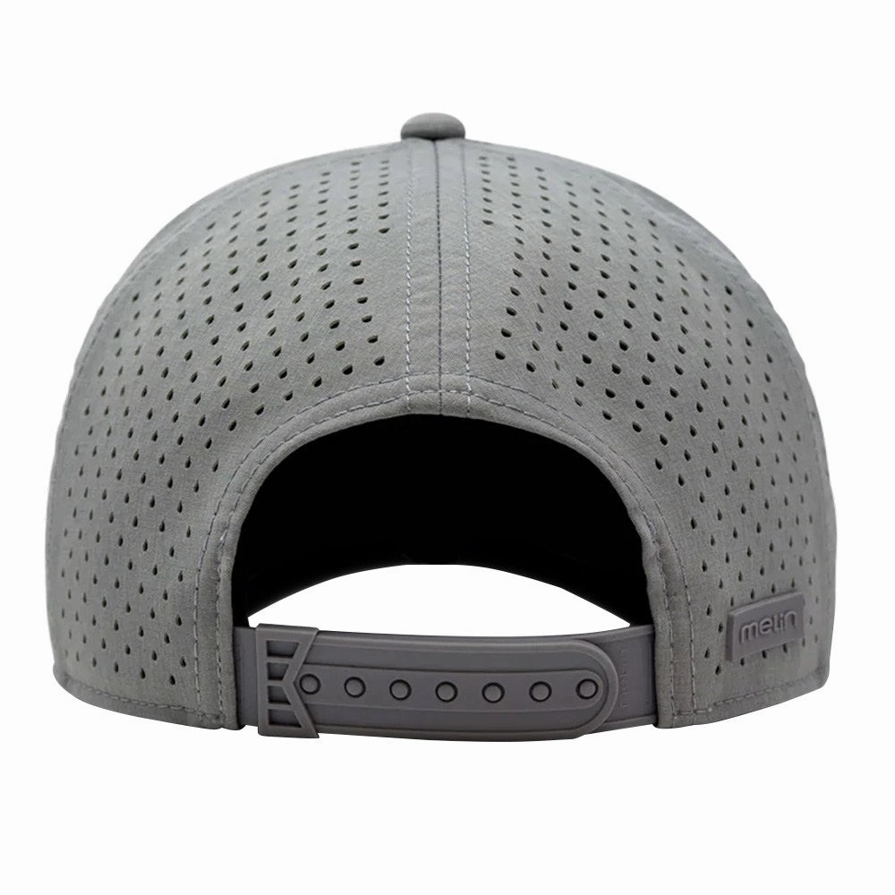 Melin Odyssey Stacked Hydro Golf Cap Heather Gray/Infrared - FW23 Men