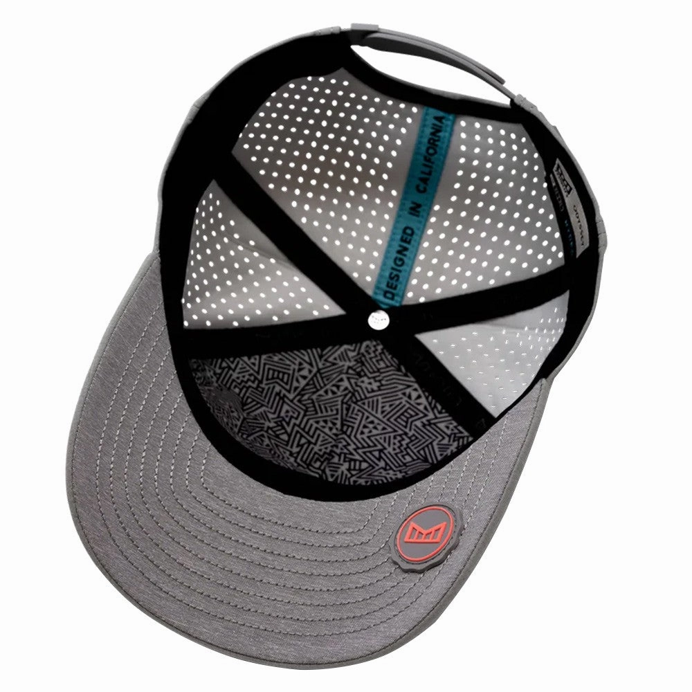 Melin Odyssey Stacked Hydro Golf Cap Heather Gray/Infrared - FW23 Men