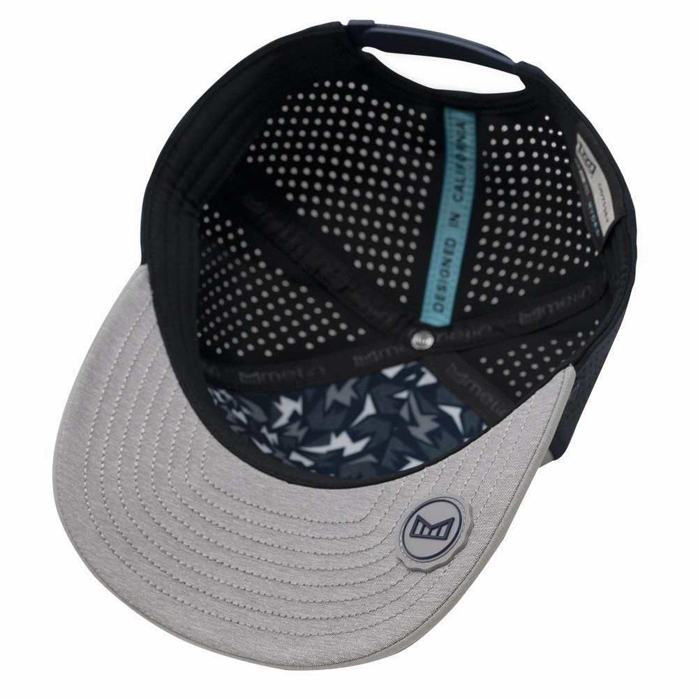 Melin Odyssey Stacked Hydro Golf Cap Heather Gray/Navy - FW24 Men