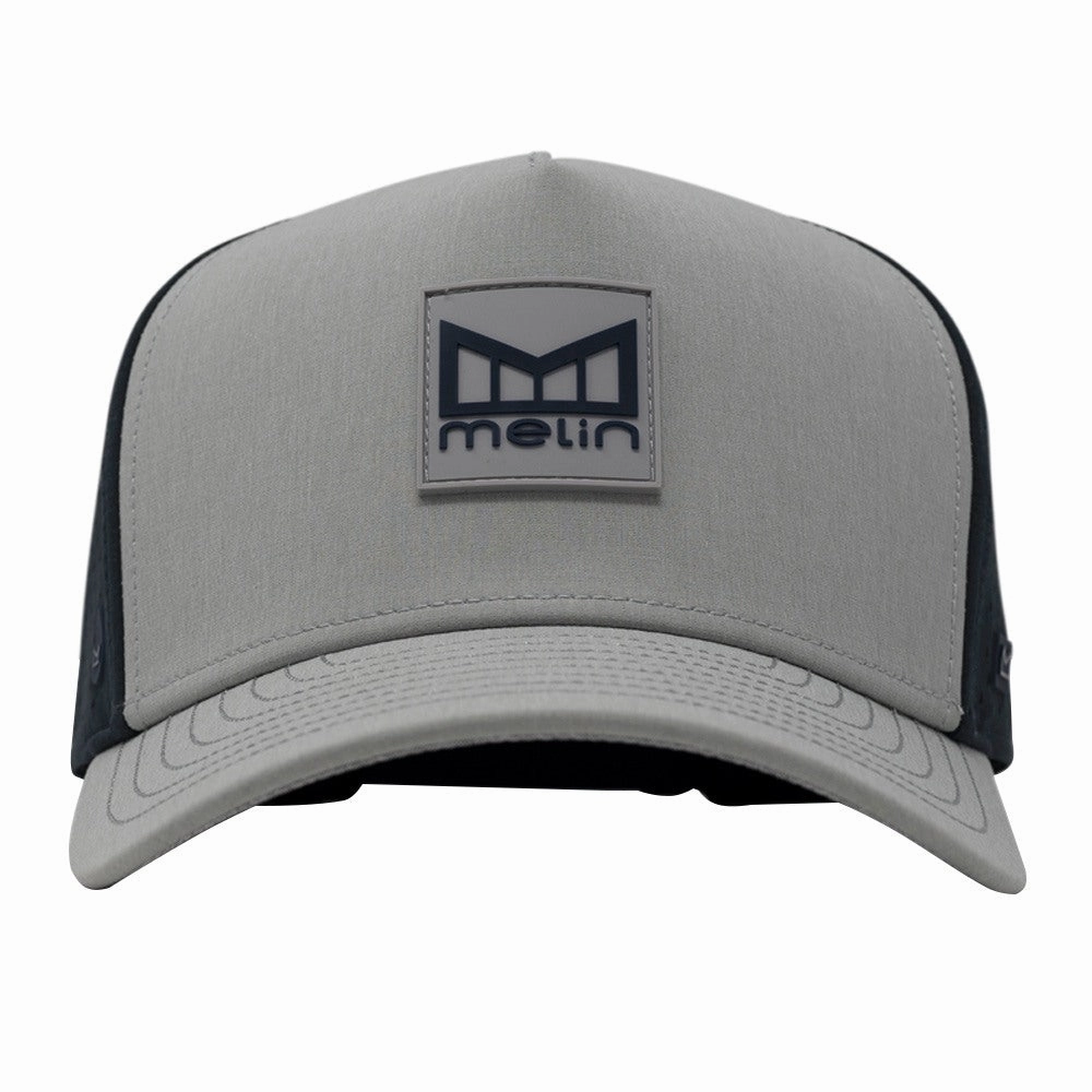 Melin Odyssey Stacked Hydro Golf Cap Heather Gray/Navy - FW24 Men