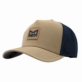 Melin Odyssey Stacked Hydro Golf Cap Khaki/Navy - SP24 Men