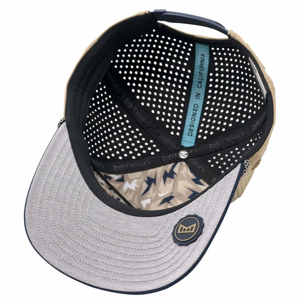Melin Odyssey Stacked Hydro Golf Cap Khaki/Navy - SP24 Men