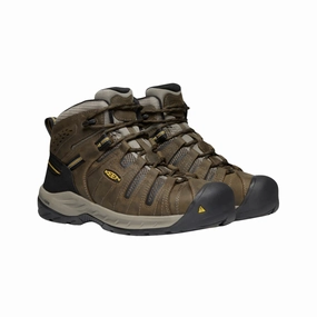 Men's Flint II Mid (Steel Toe) Boot - Cascade Brown/Gold Rod (D Width)