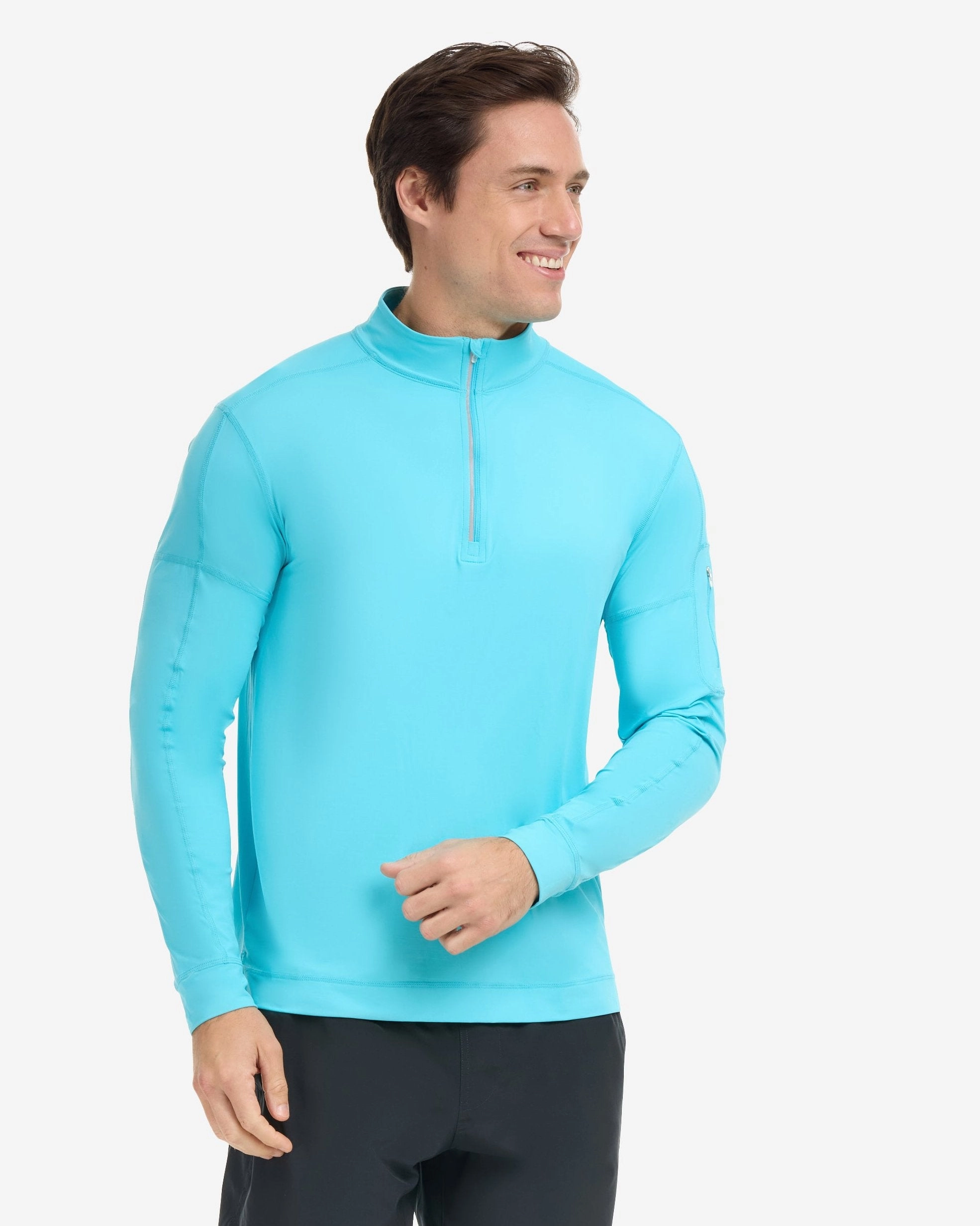 MEN'S MOCK ZIP TOP (12001)