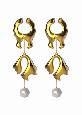 Moist Eyes Pearl Nipple Clamps